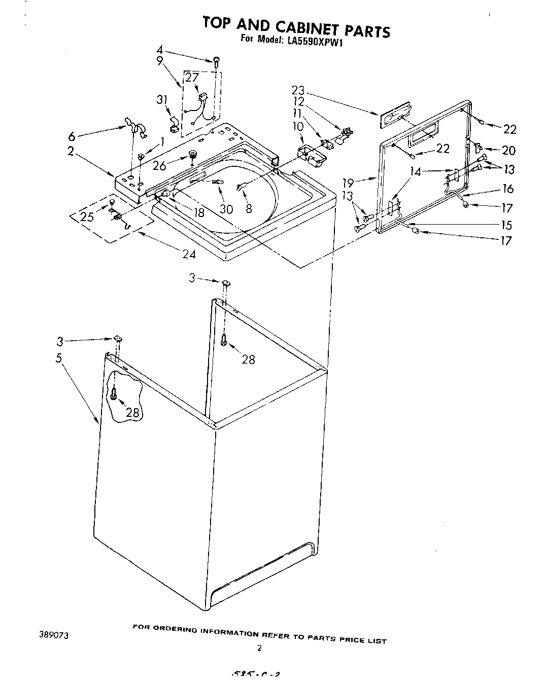 02 - TOP AND CABINET , LITERATURE AND OPTIONAL