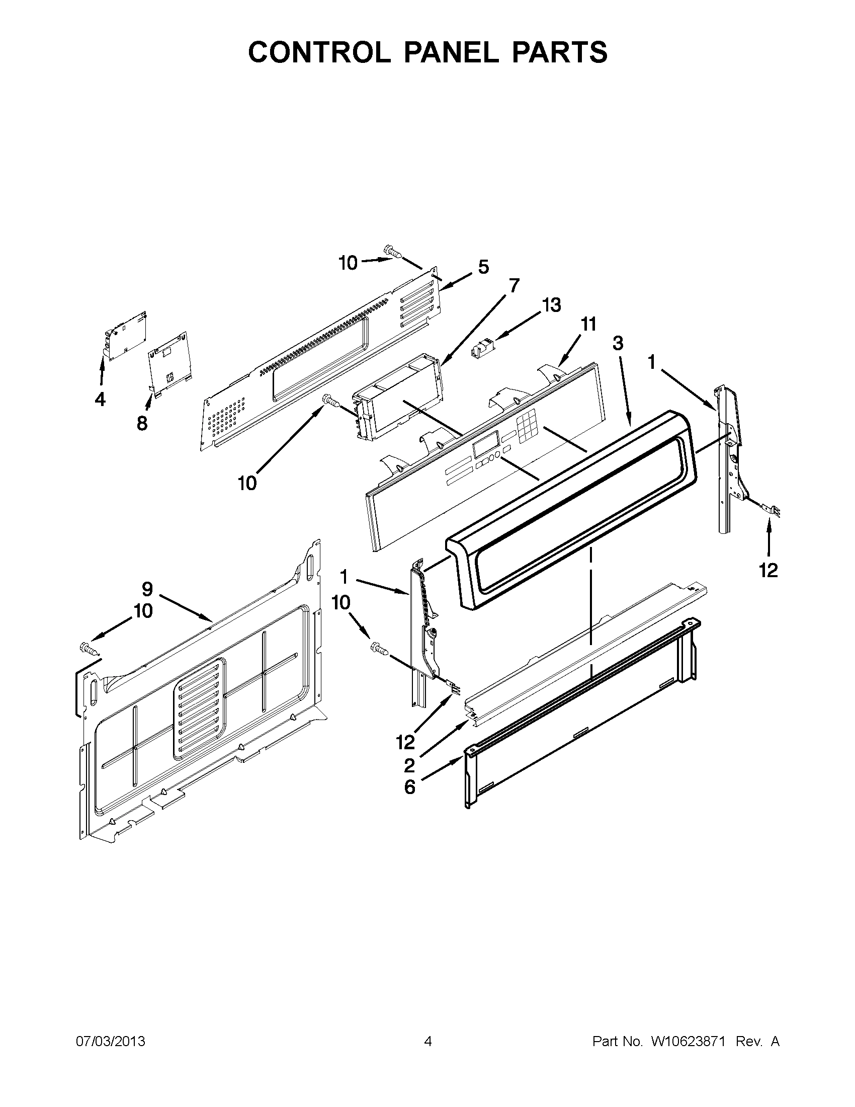 02 - CONTROL PANEL PARTS