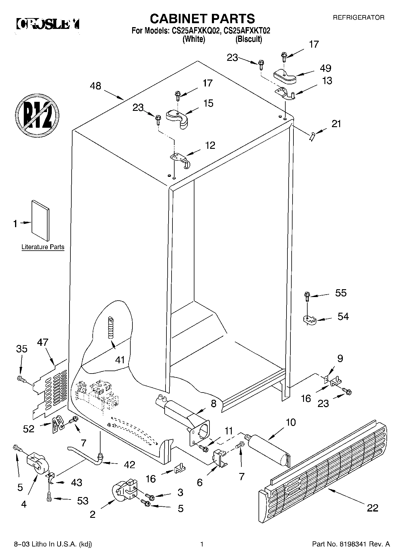 01 - CABINET PARTS