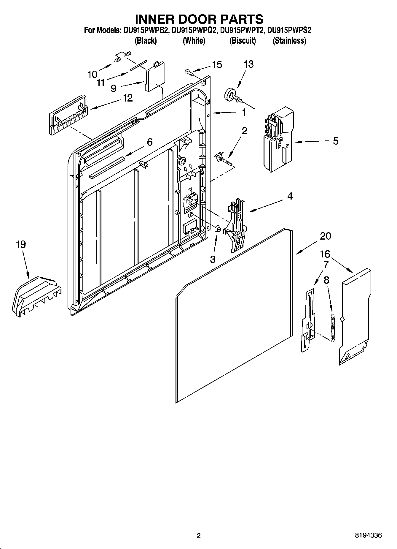 02 - INNER DOOR PARTS