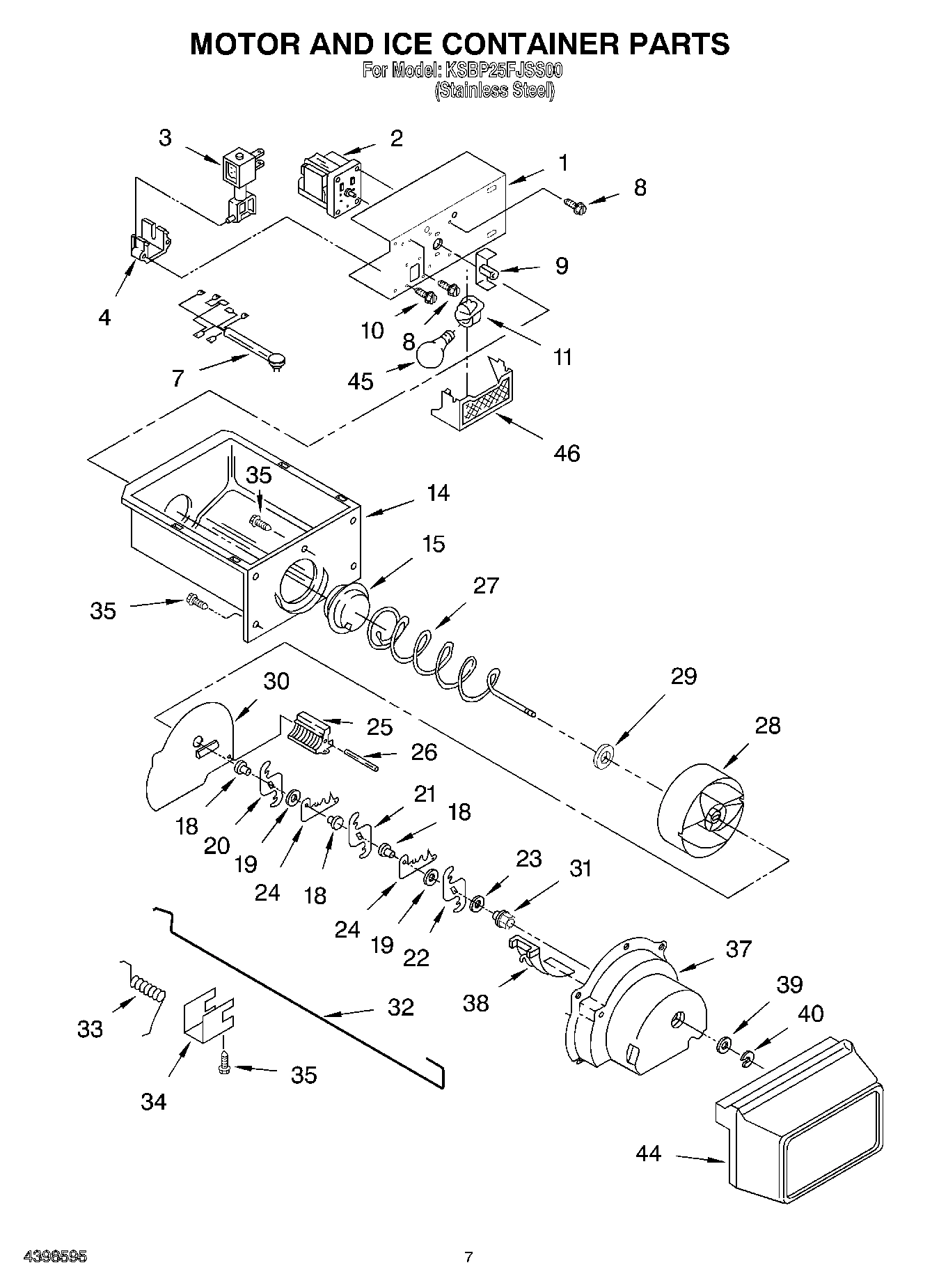 05 - MOTOR AND ICE CONTAINER