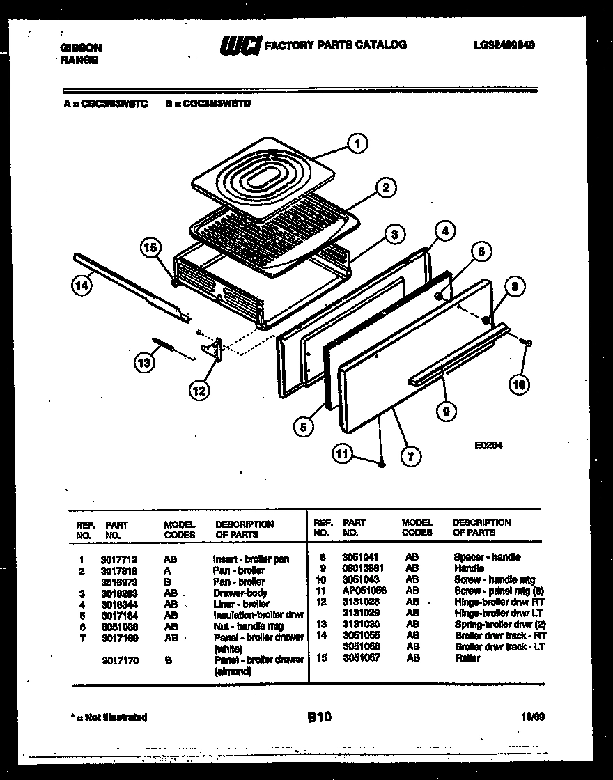 03 - BROILER DRAWER PARTS