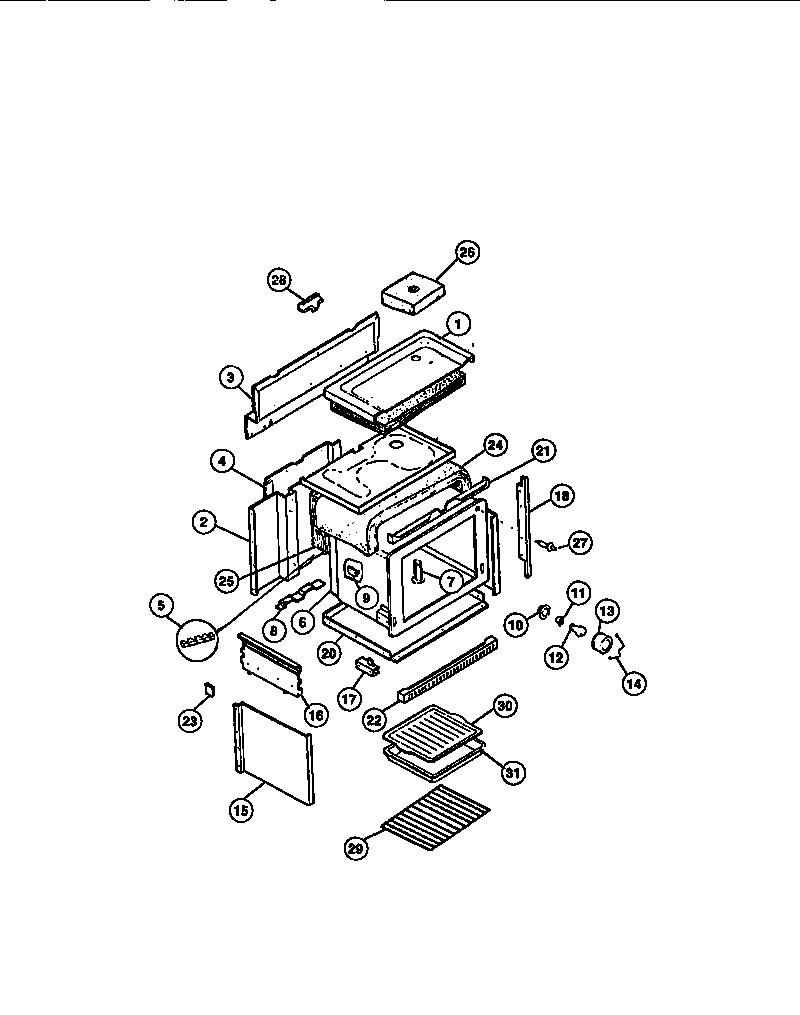 05 - OVEN LINER, SIDE PANELS