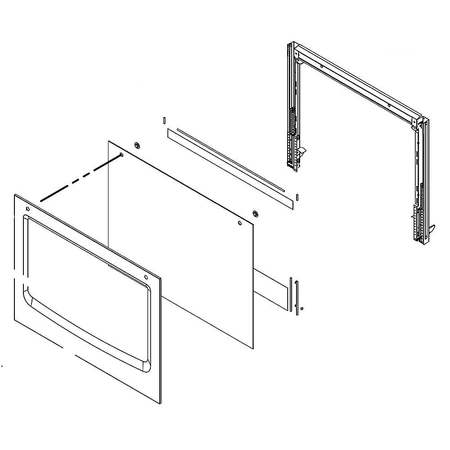 W11110284 Whirlpool Glass Door