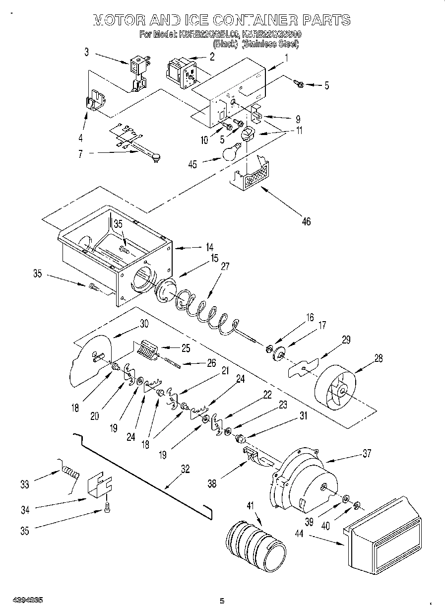 04 - MOTOR AND ICE CONTAINER