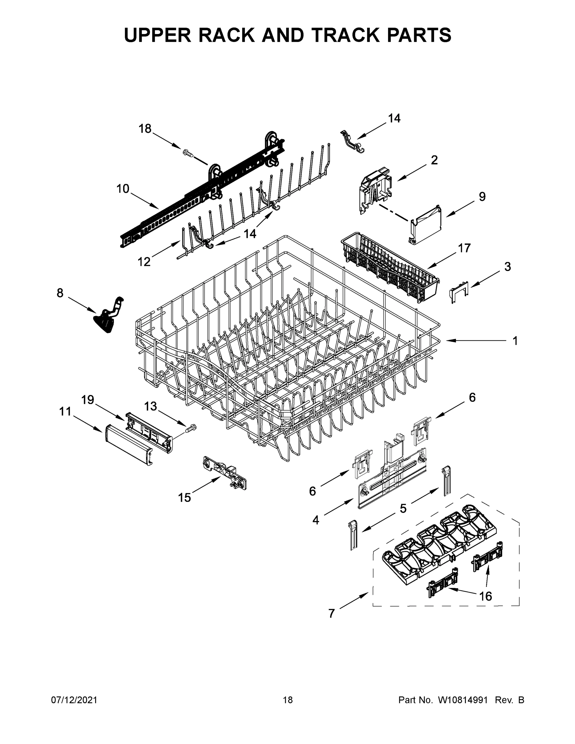 10 - UPPER RACK AND TRACK PARTS