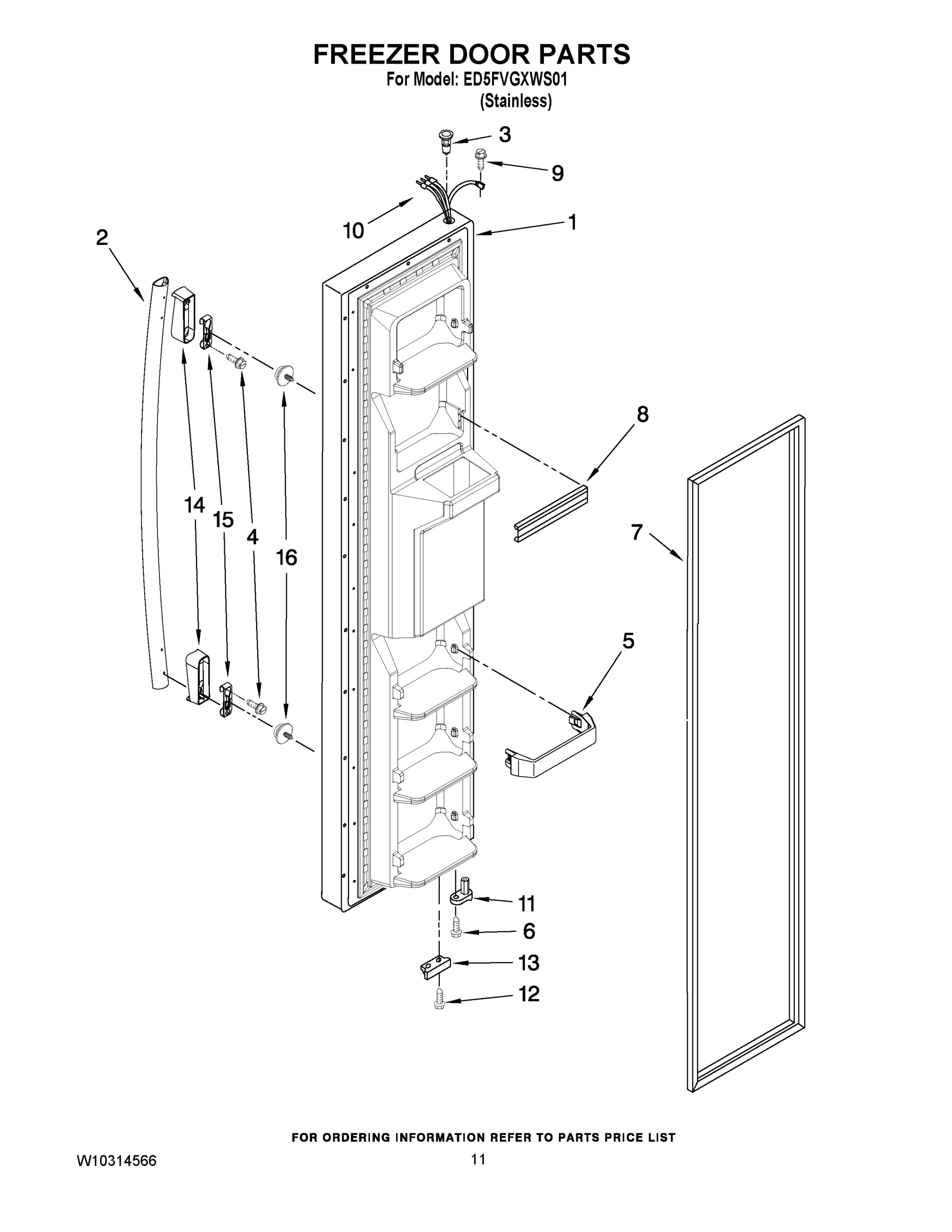 07 - FREEZER DOOR PARTS