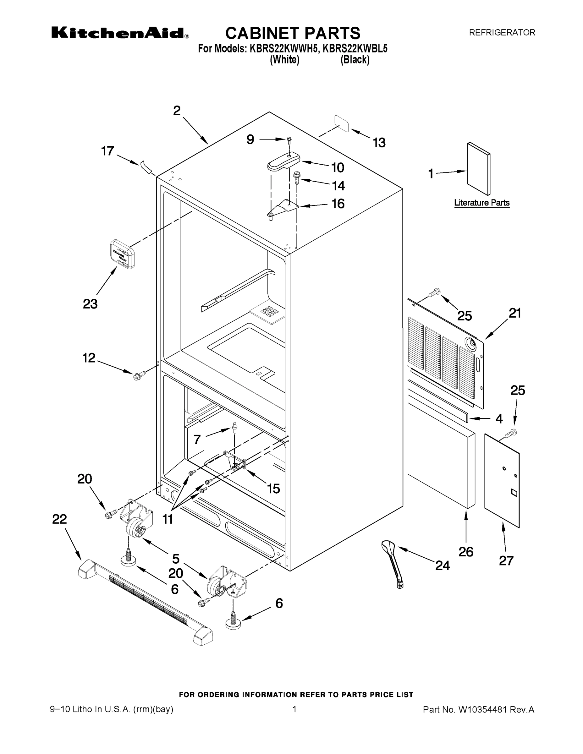 01 - CABINET PARTS