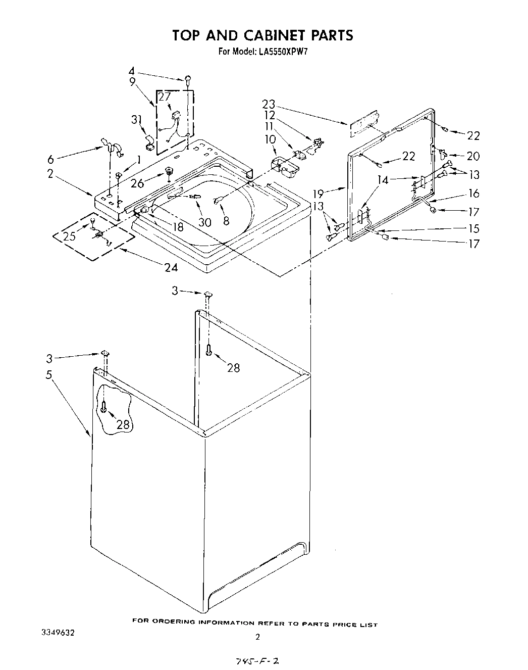 02 - TOP AND CABINET , LITERATURE AND OPTIONAL