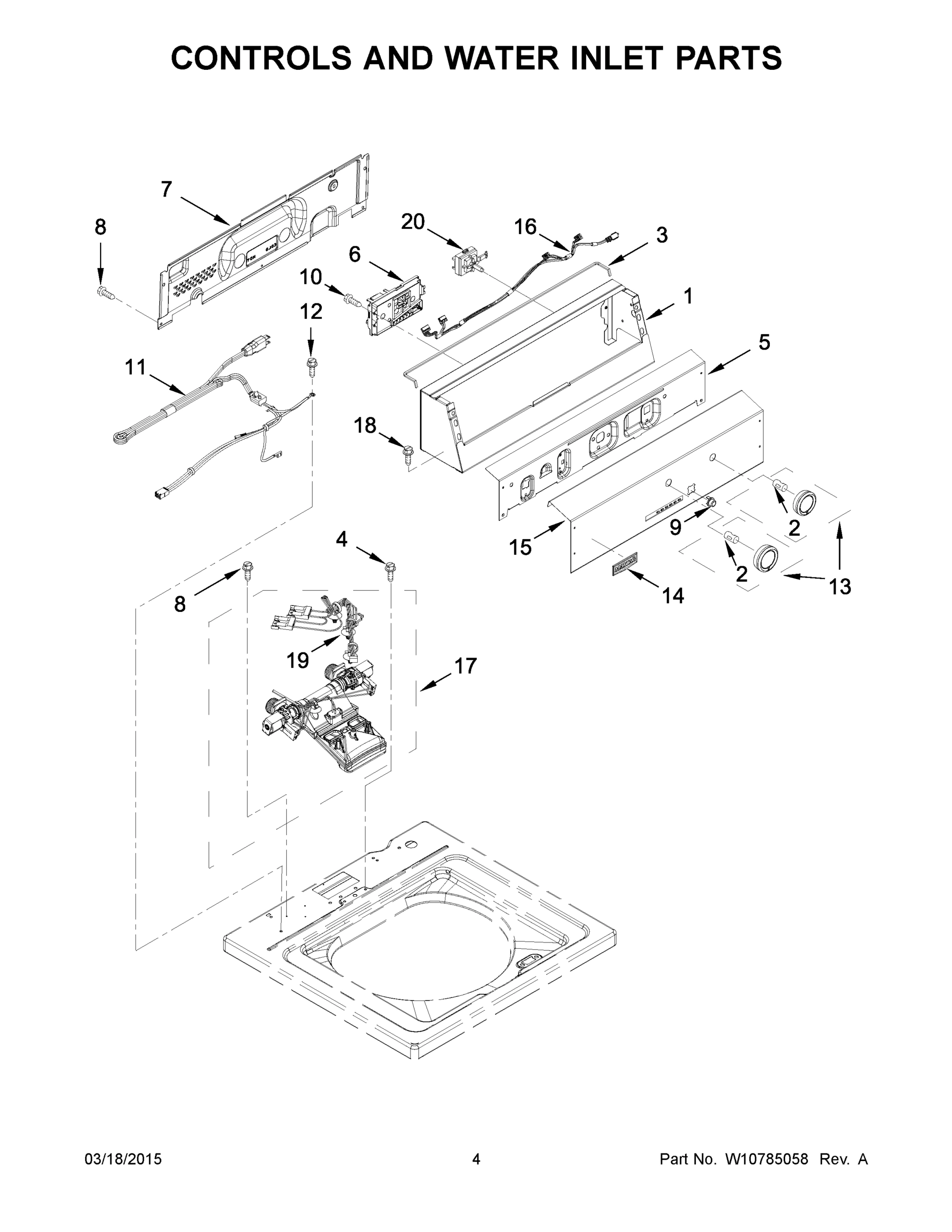 03 - CONTROLS AND WATER INLET PARTS