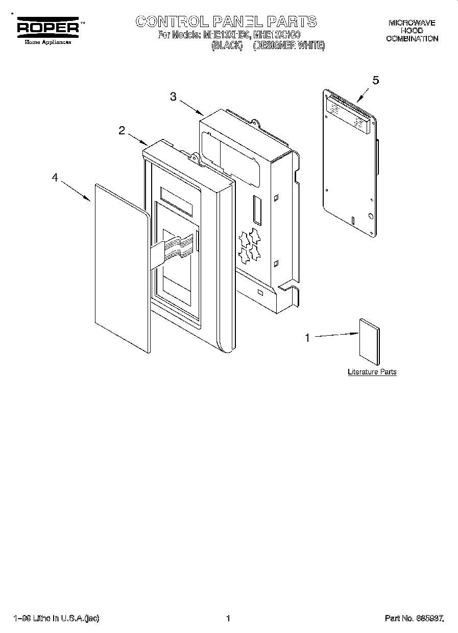 01 - CONTROL PANEL, LITERATURE