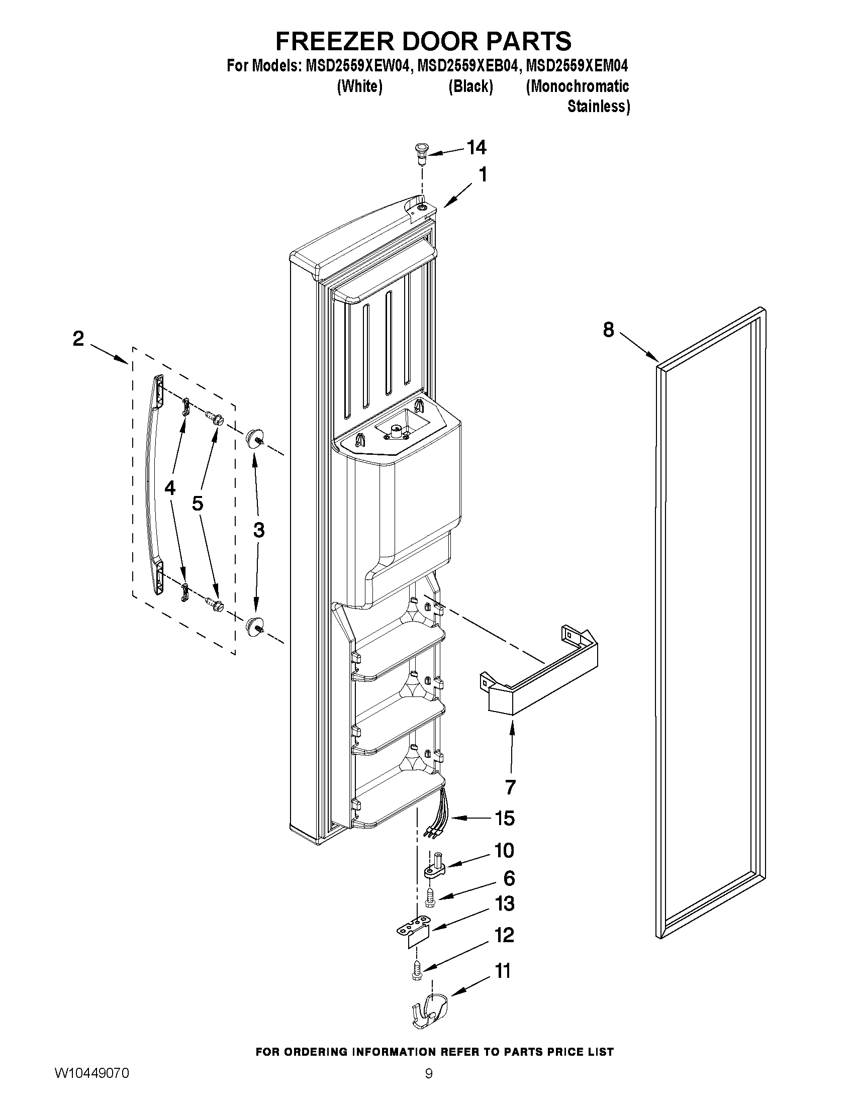 06 - FREEZER DOOR PARTS