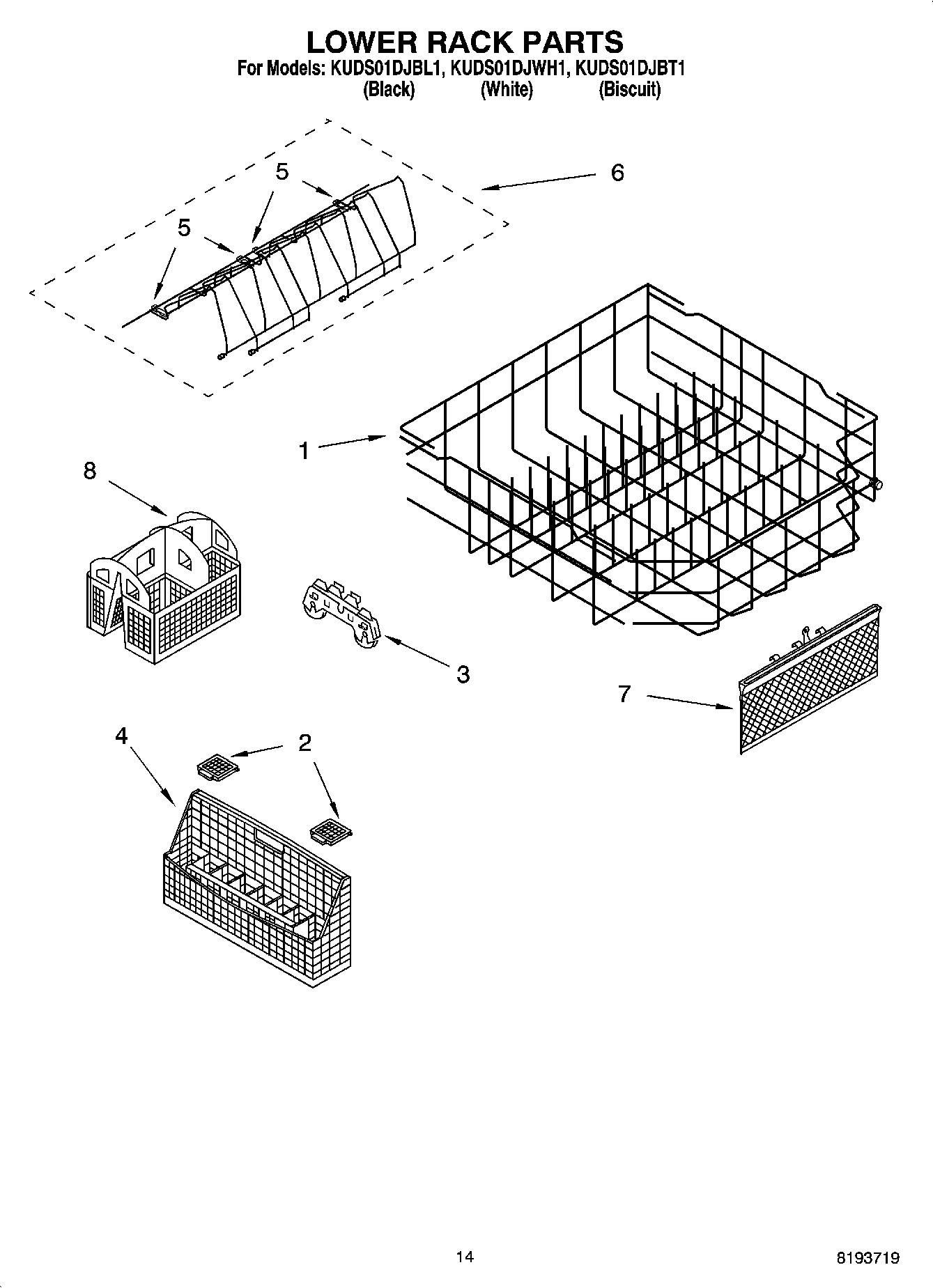 11 - LOWER RACK PARTS