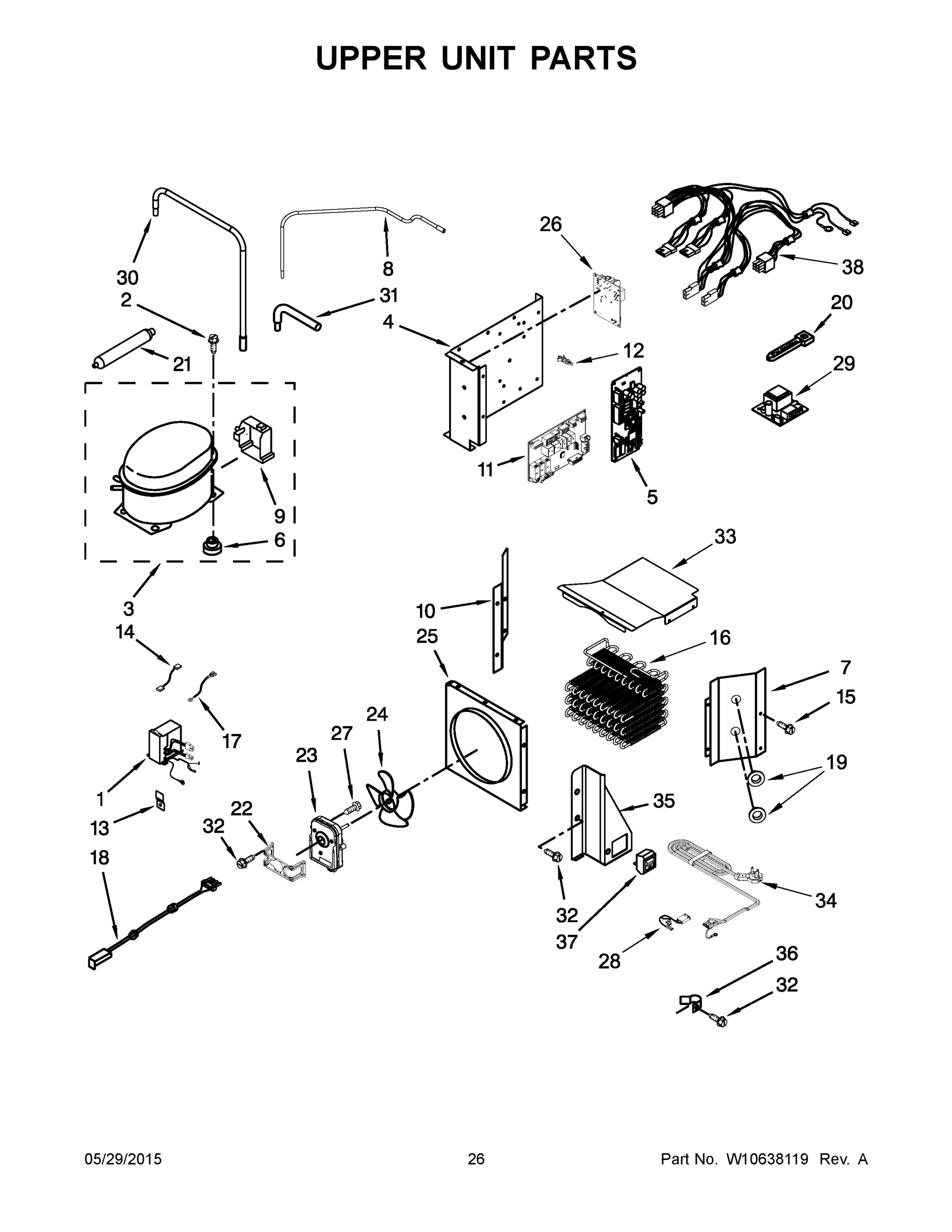 14 - UPPER UNIT PARTS