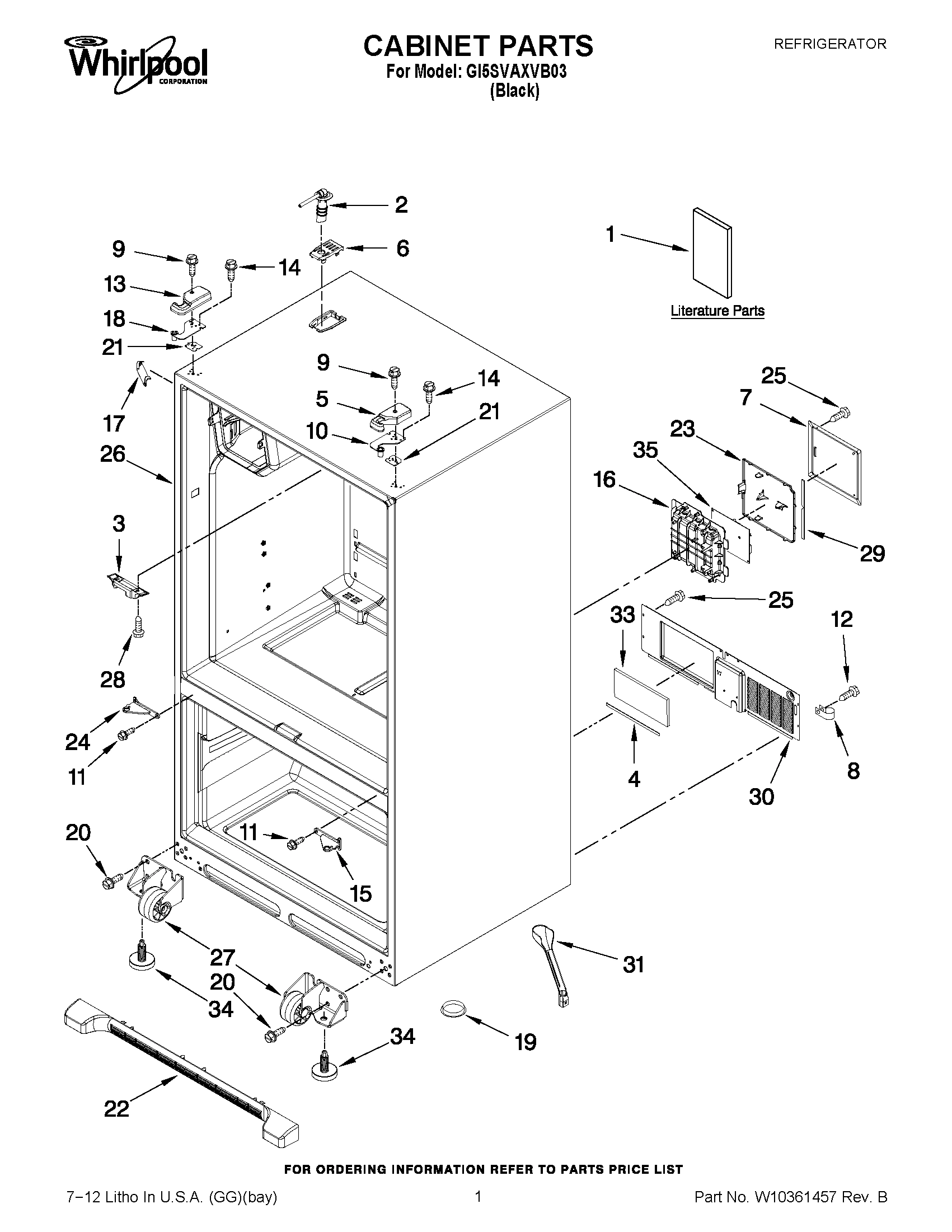 01 - CABINET PARTS