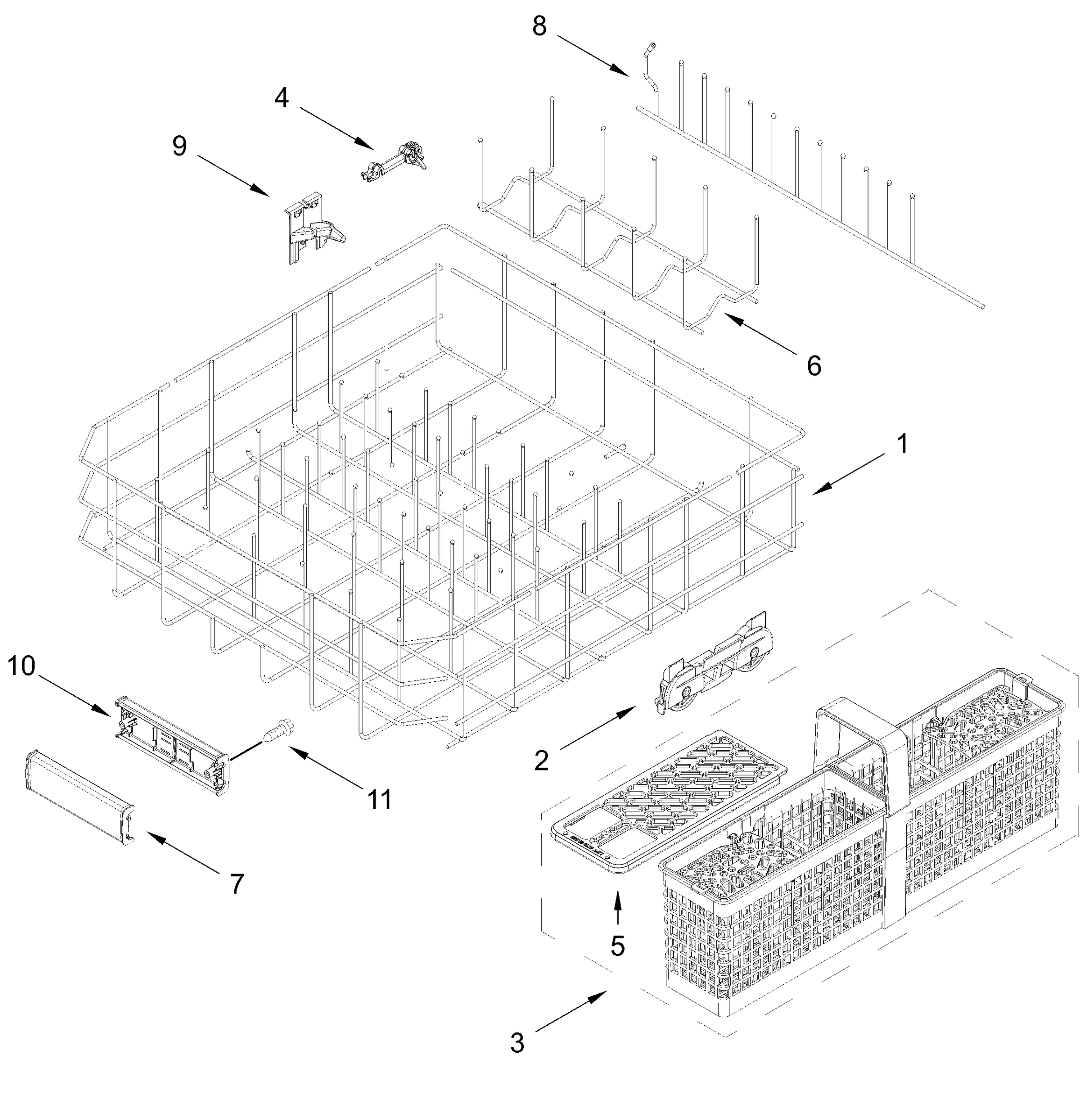 LOWER RACK PARTS
