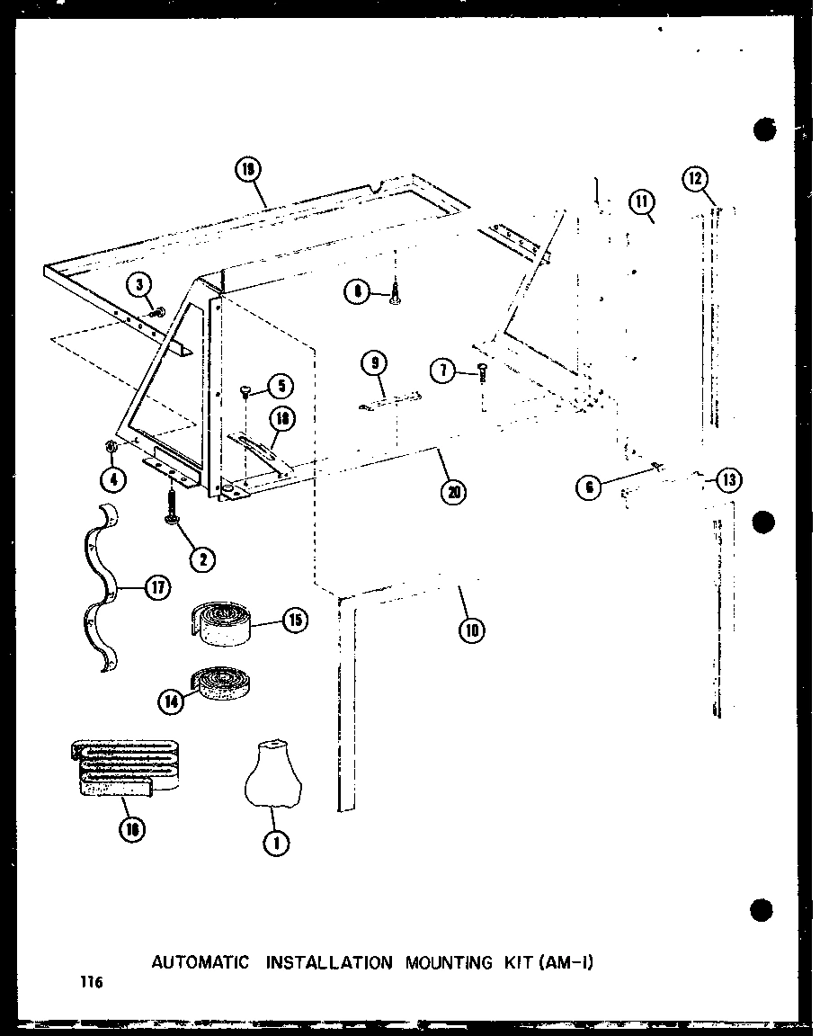 03 - AUTOMATIC INSTALLATION MTG KIT (AM-1)