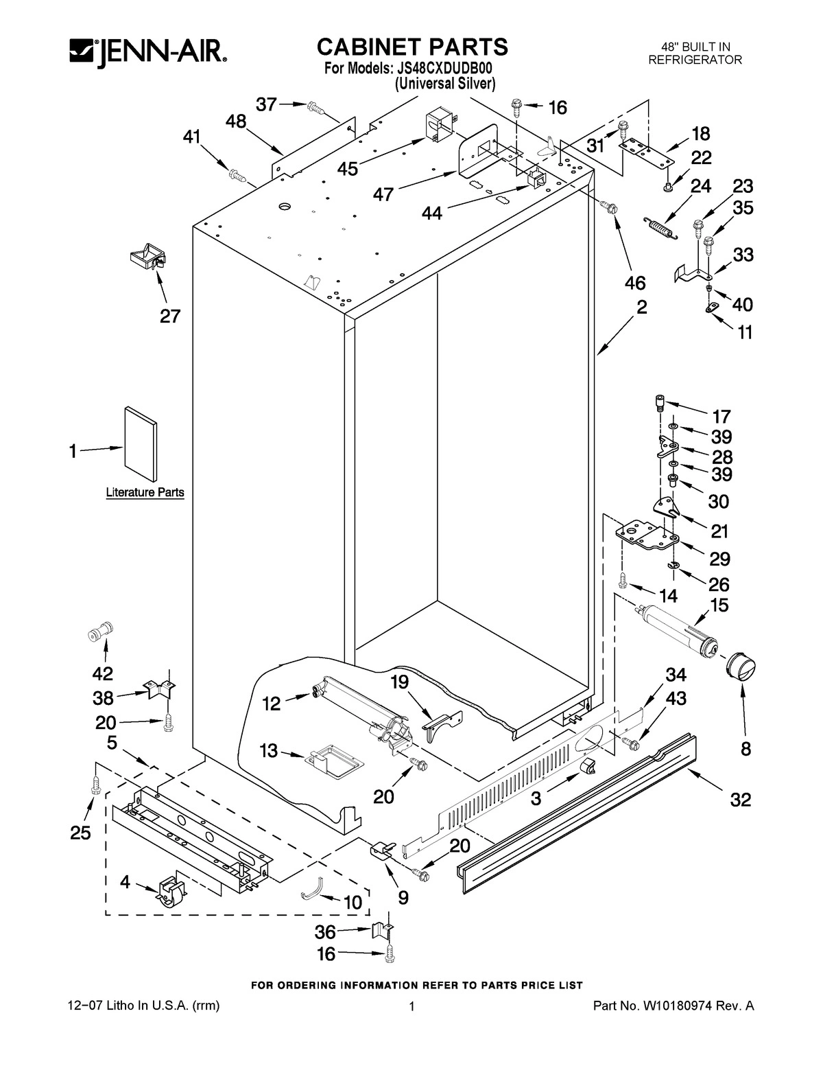 01 - CABINET PARTS