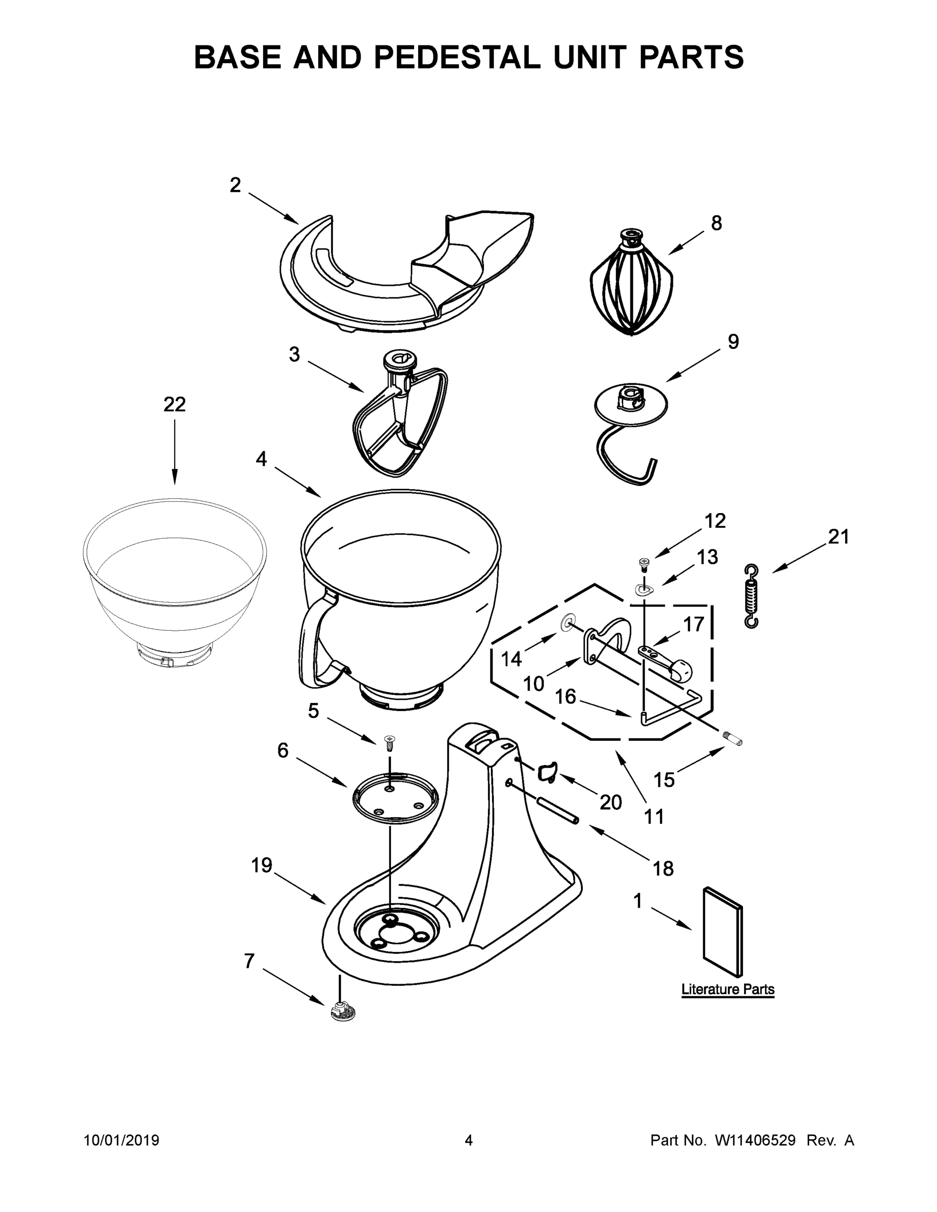 03 - BASE AND PEDESTAL UNIT PARTS