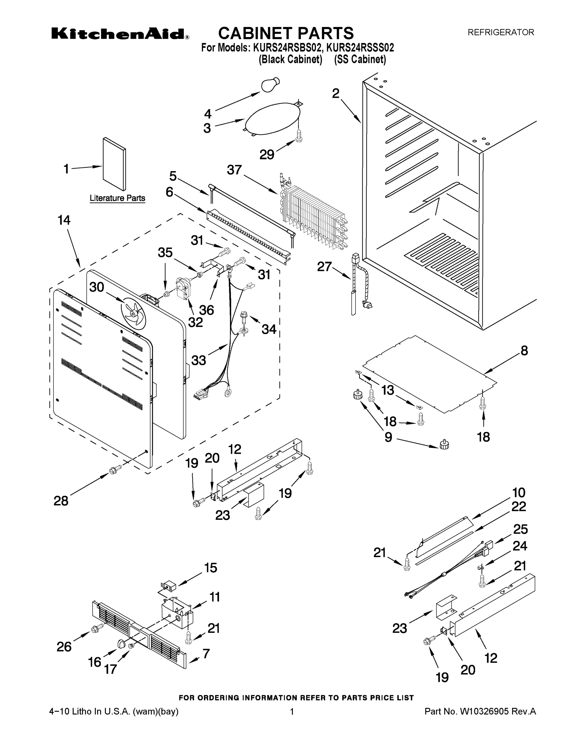 01 - CABINET PARTS