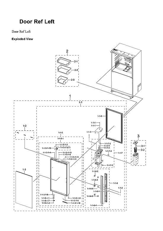 LEFT REFRIGERATOR DOOR