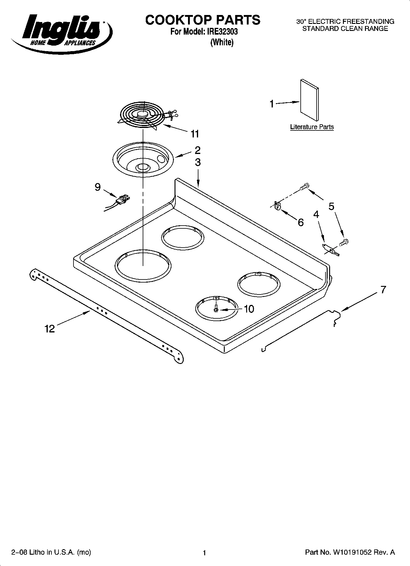01 - COOKTOP PARTS