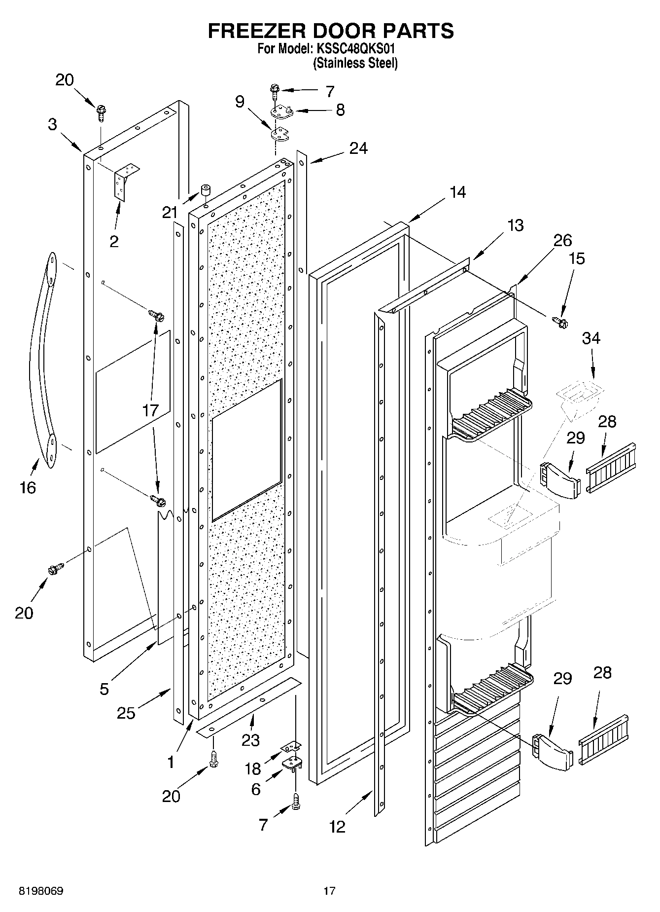 11 - FREEZER DOOR