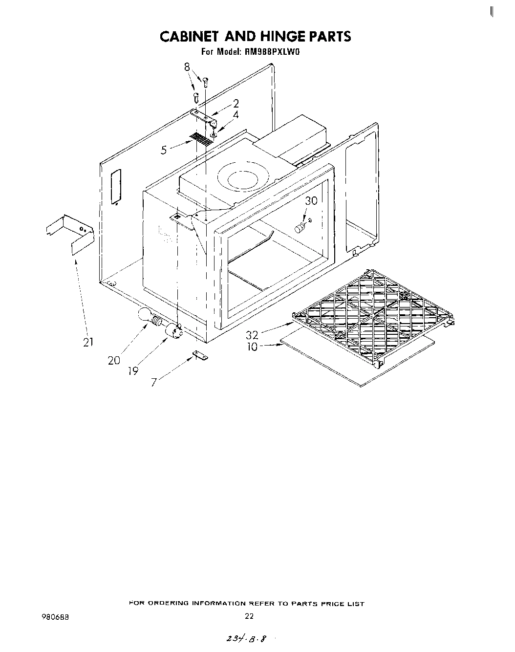 12 - CABINET AND HINGE