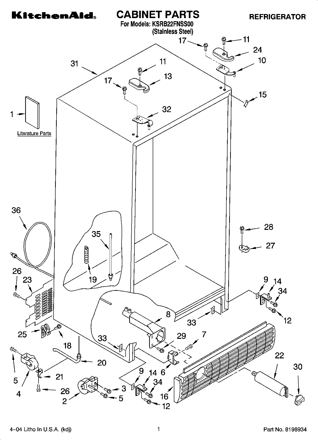 01 - CABINET PARTS