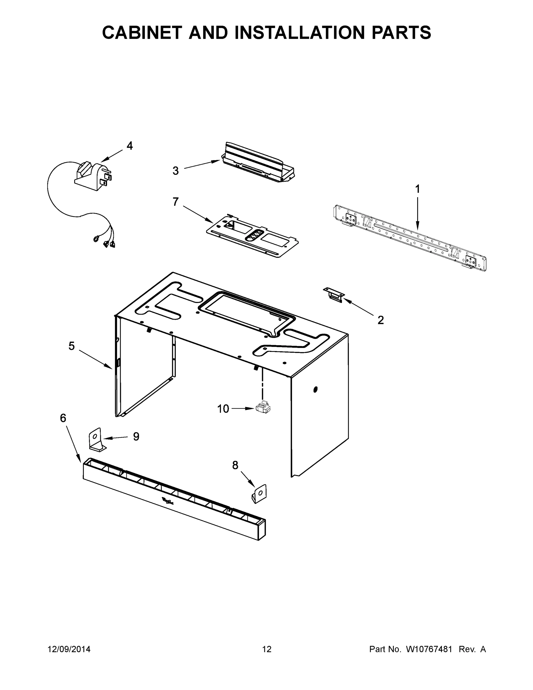 07 - CABINET AND INSTALLATION PARTS