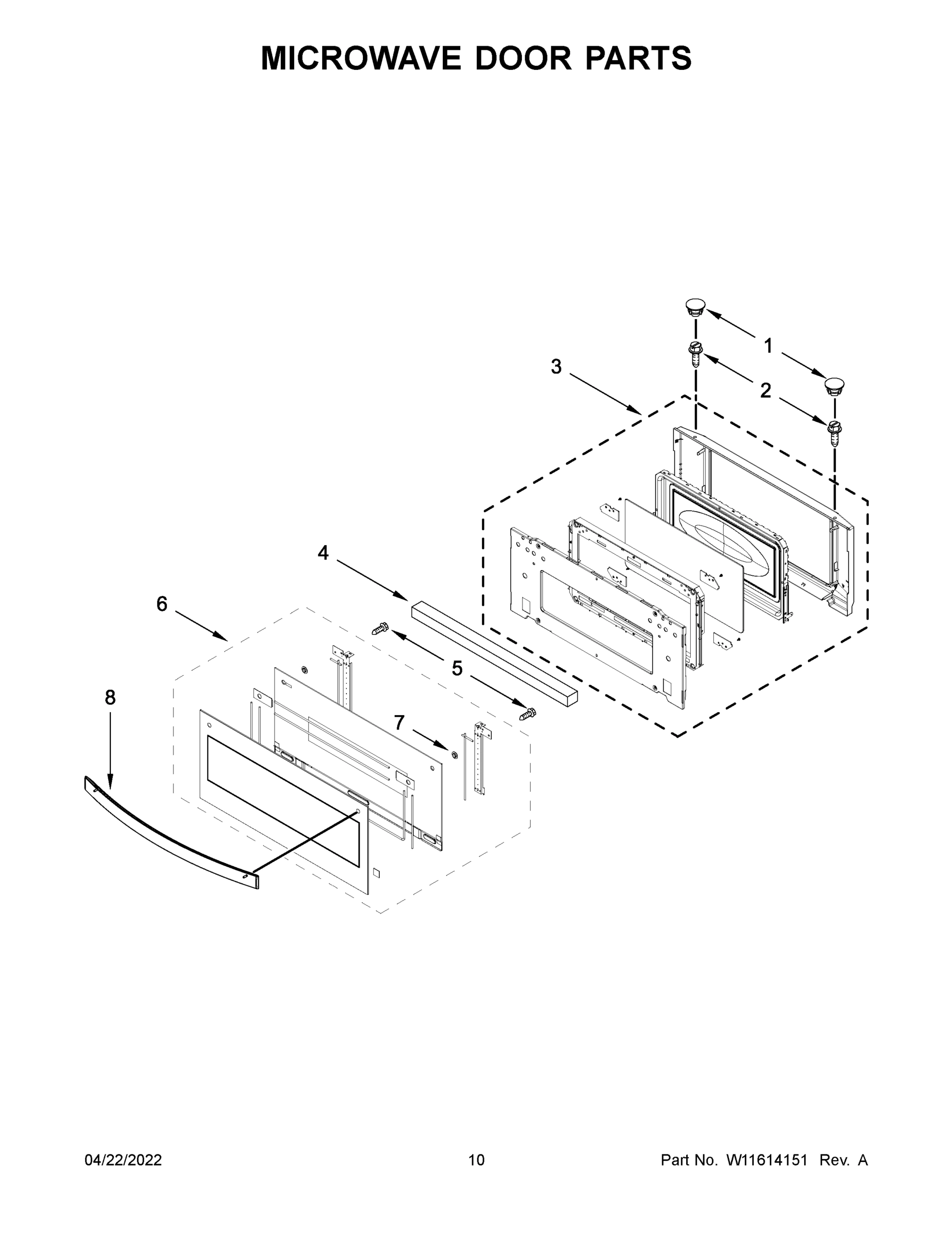 06 - MICROWAVE DOOR PARTS