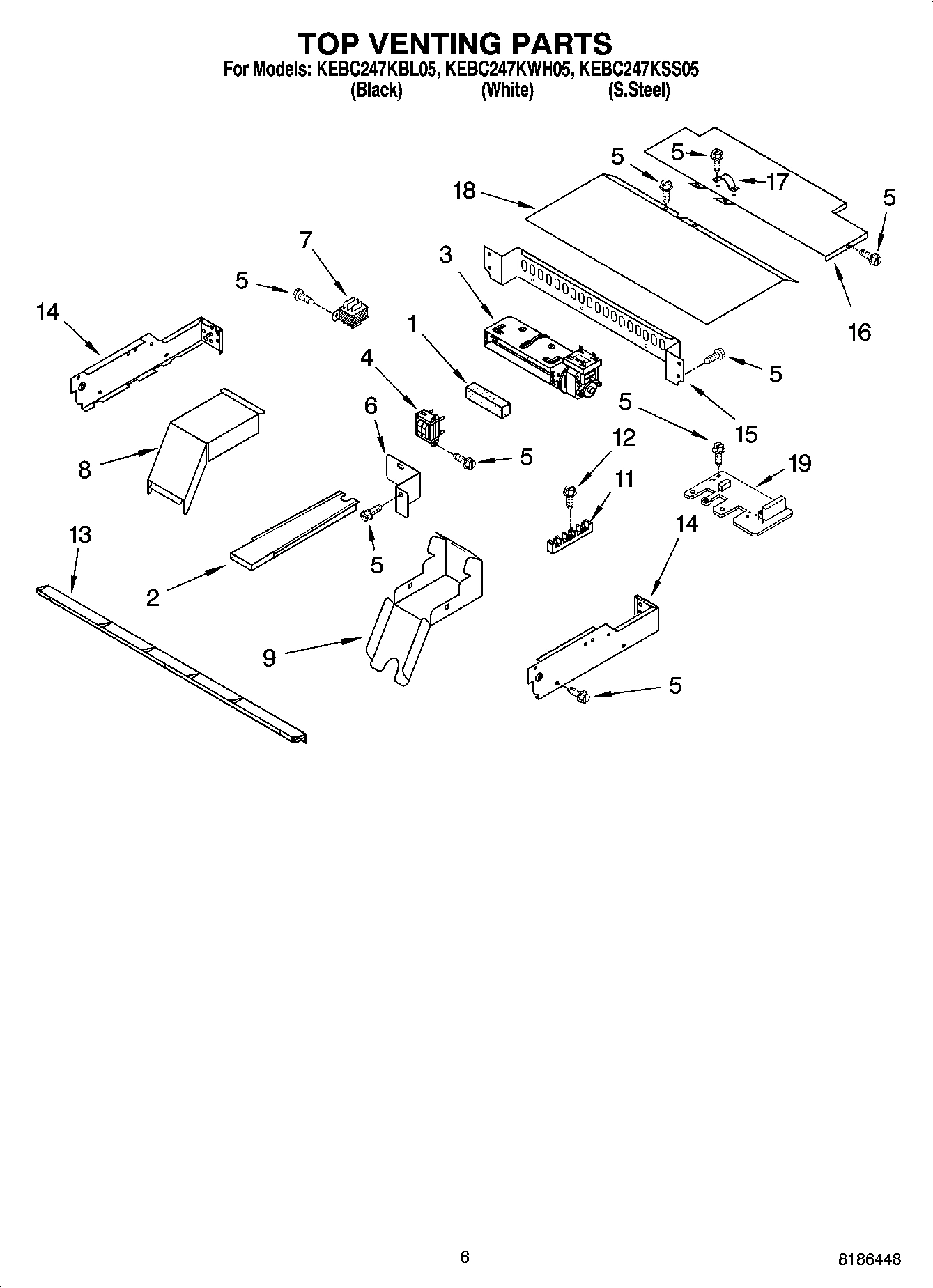 05 - TOP VENTING PARTS, OPTIONAL PARTS