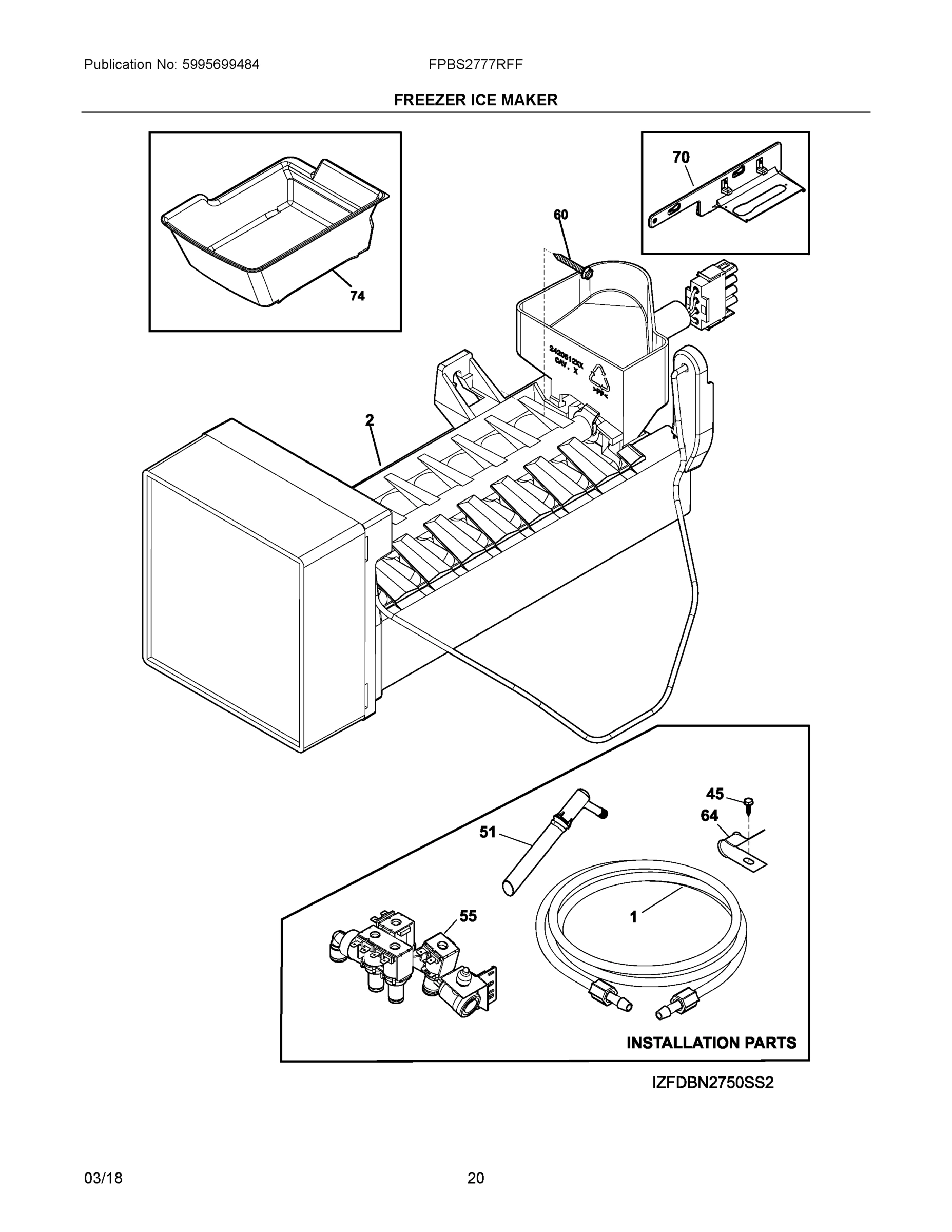 10 - FREEZER ICE MAKER
