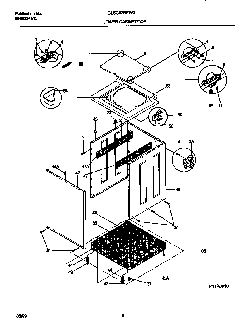 05 - P17R0010 WSHR CAB,TOP