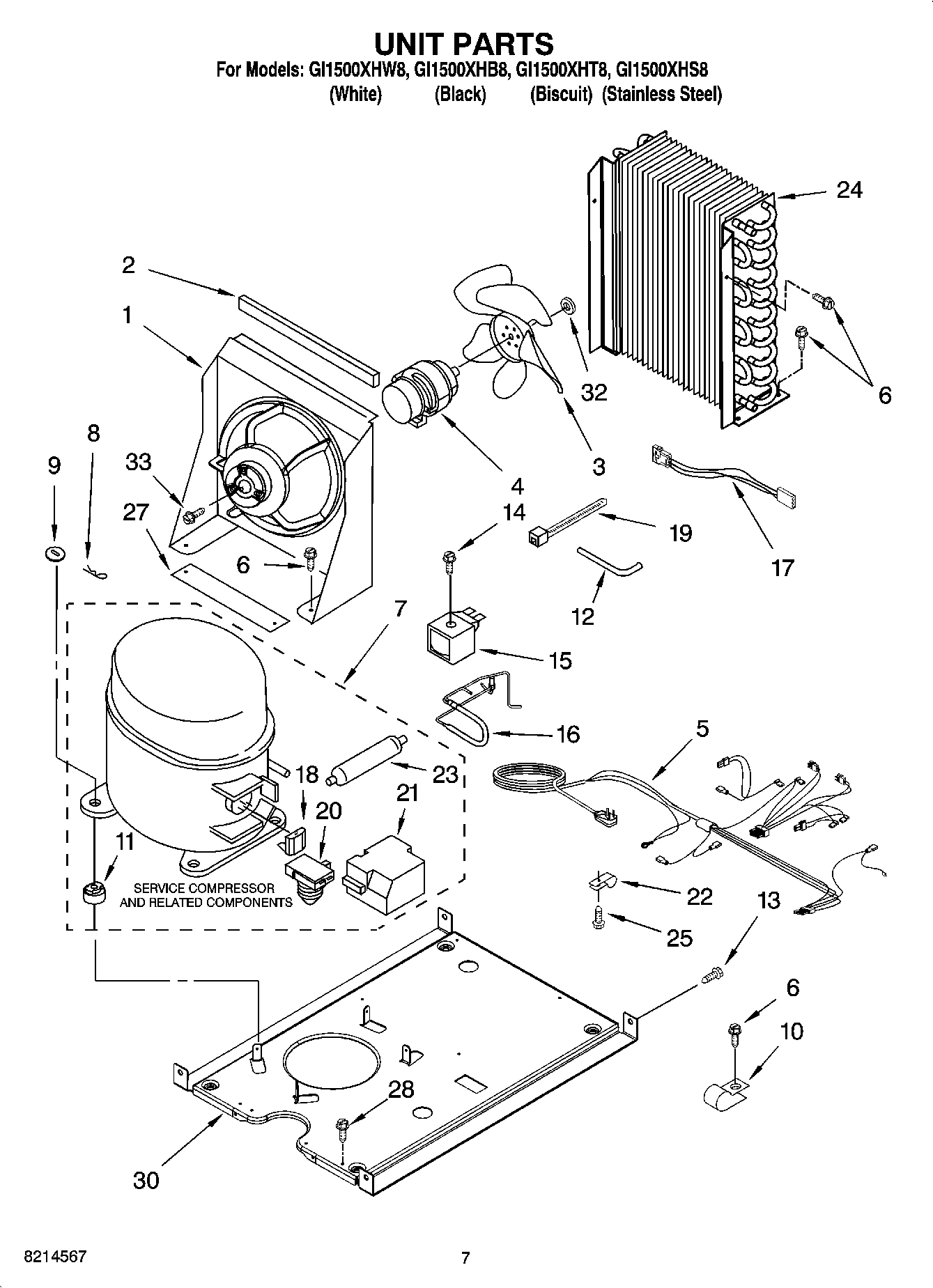 05 - UNIT PARTS, OPTIONAL PARTS