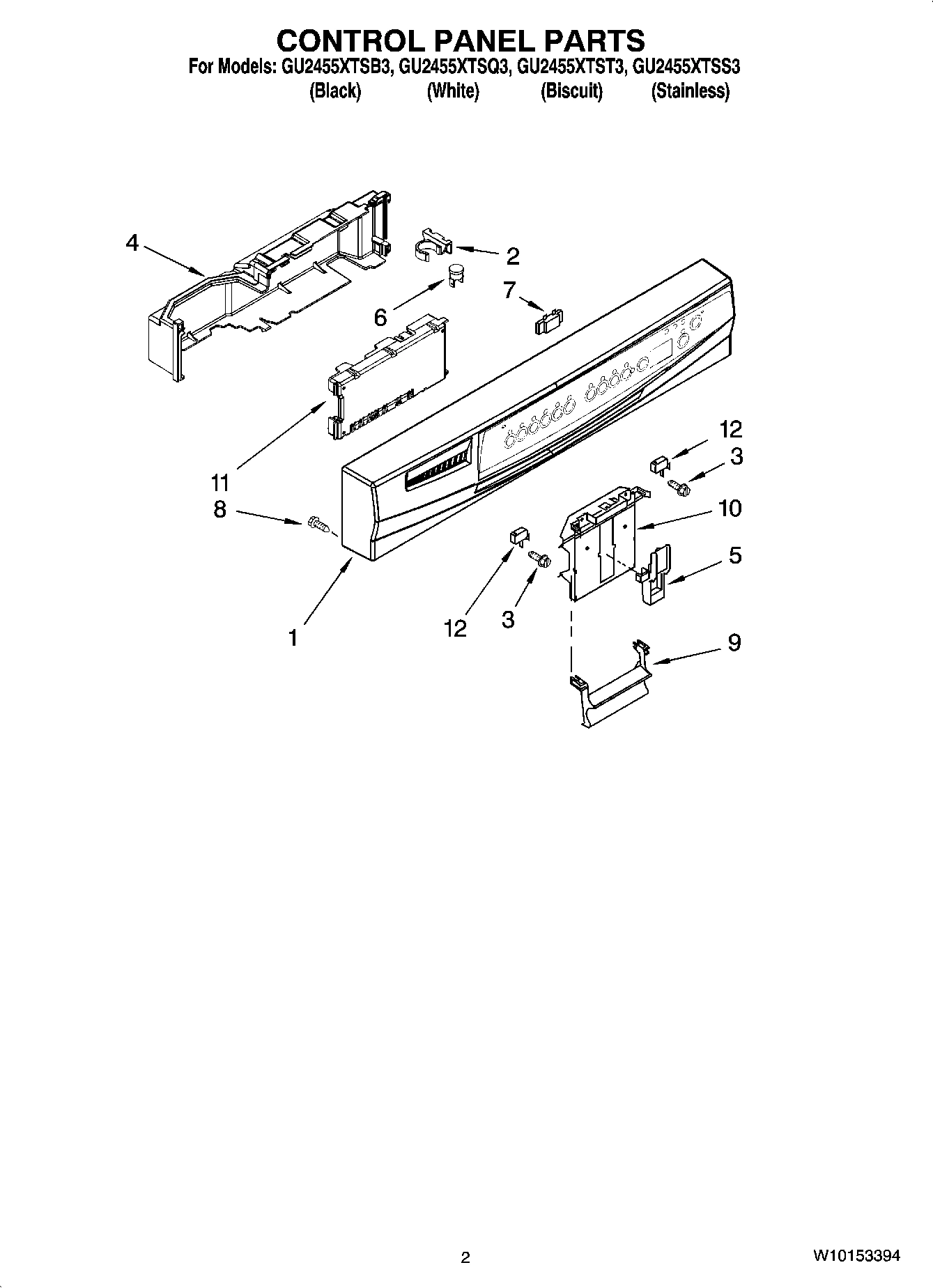 02 - CONTROL PANEL PARTS
