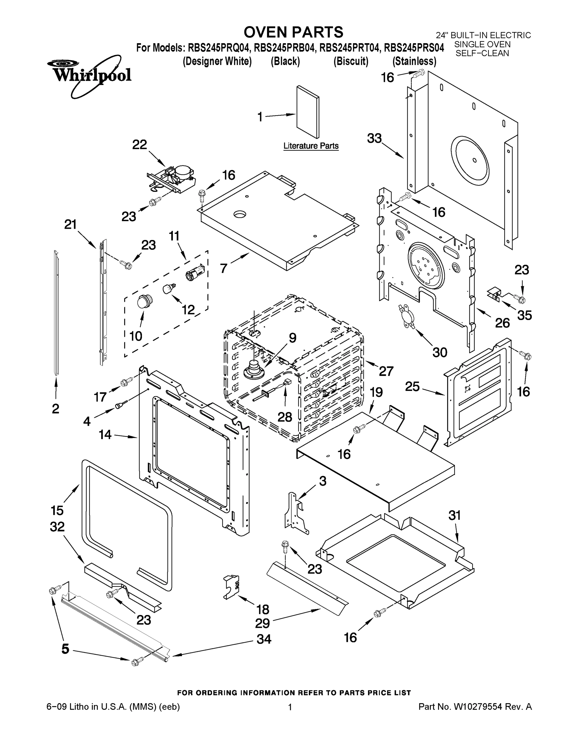01 - OVEN PARTS