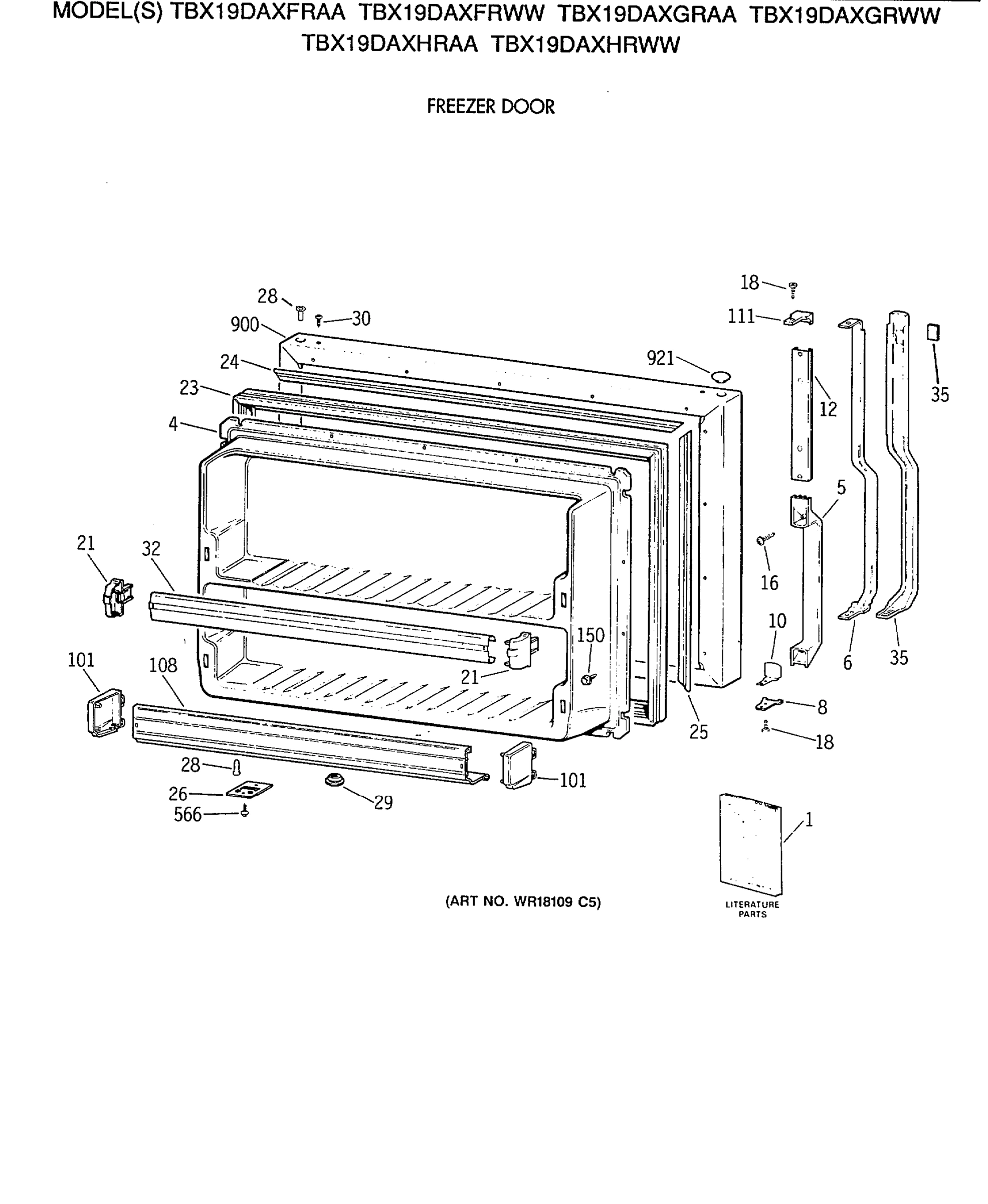 FREEZER DOOR