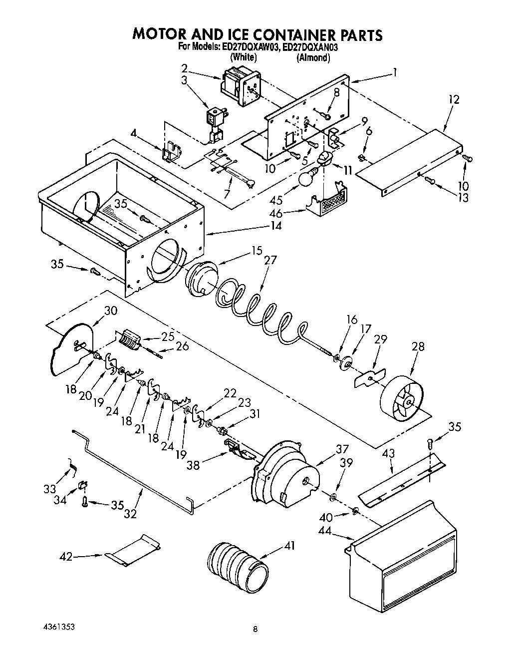 06 - MOTOR AND ICE CONTAINER