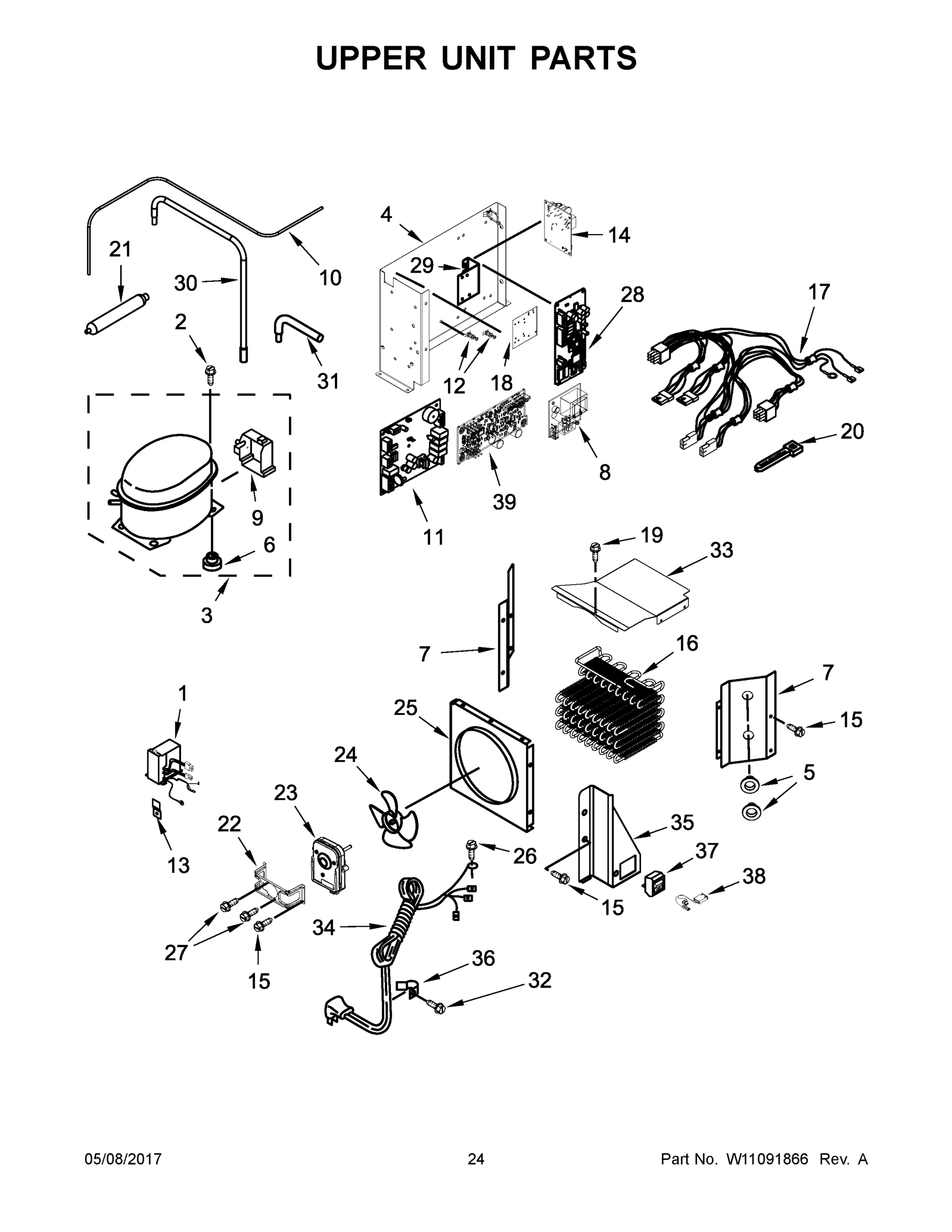 13 - UPPER UNIT PARTS