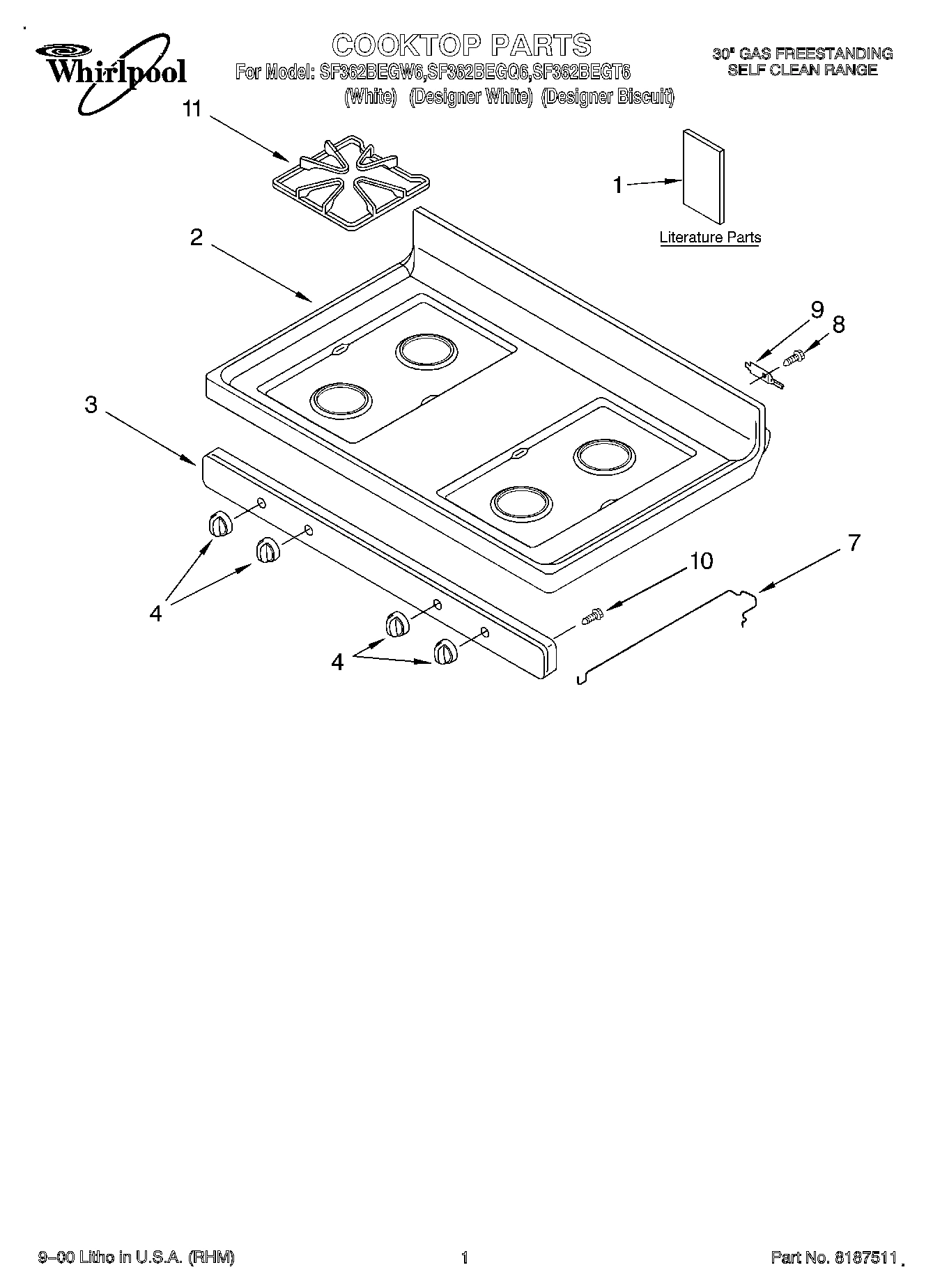 01 - COOKTOP, LITERATURE