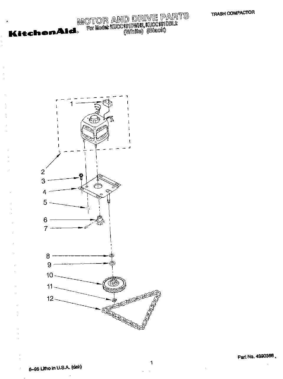 01 - MOTOR AND DRIVE, LIT/OPTIONAL