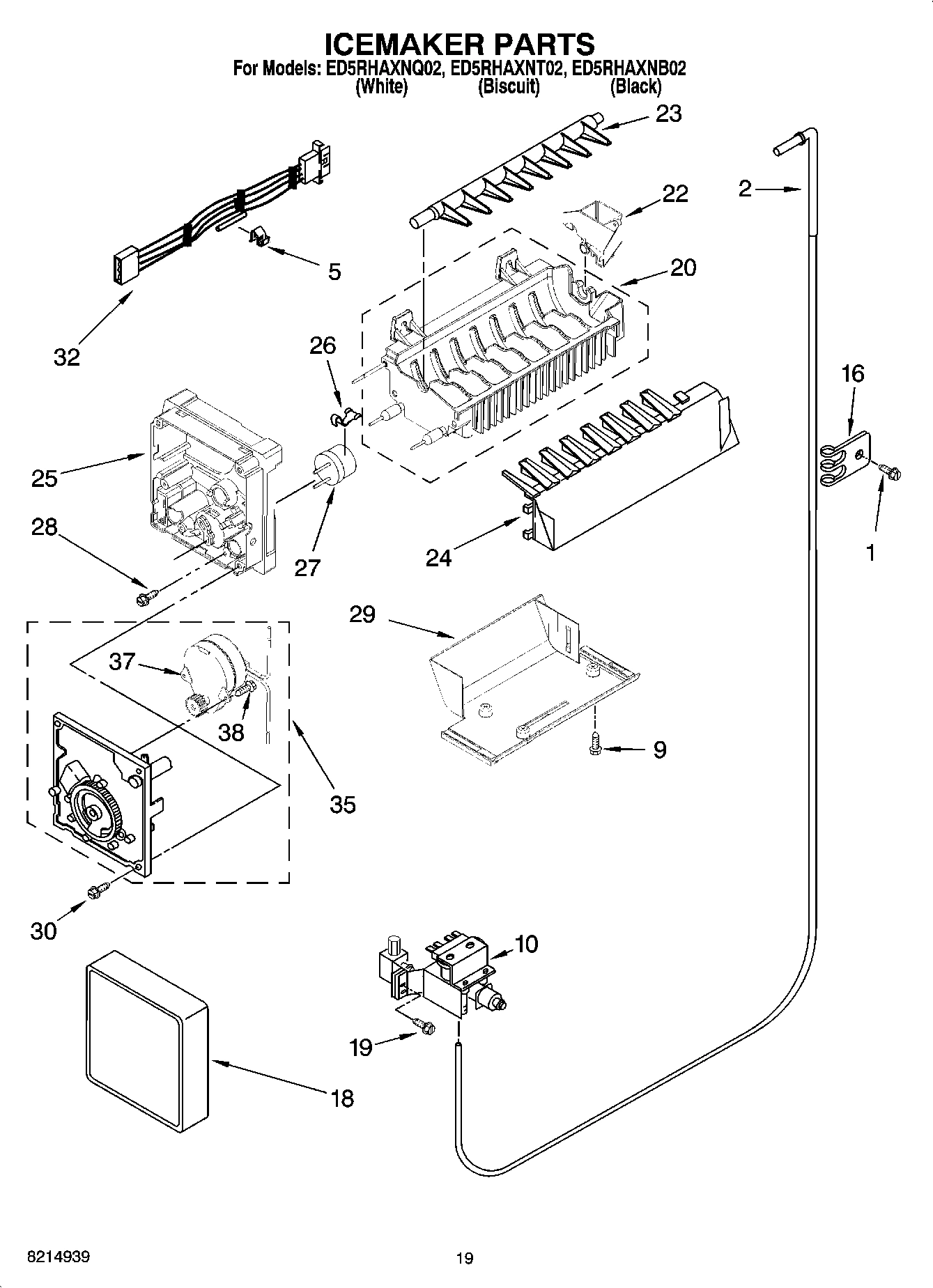 12 - ICEMAKER PARTS, OPTIONAL PARTS