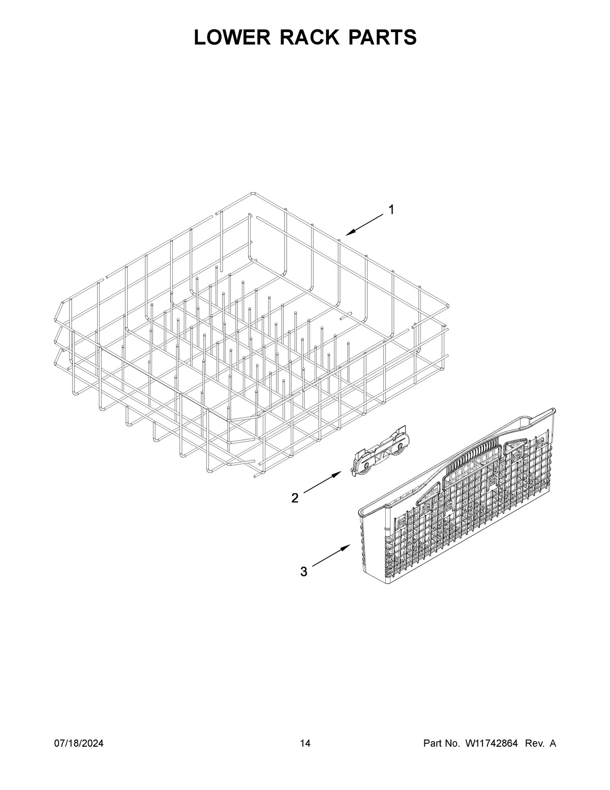 08 - LOWER RACK PARTS