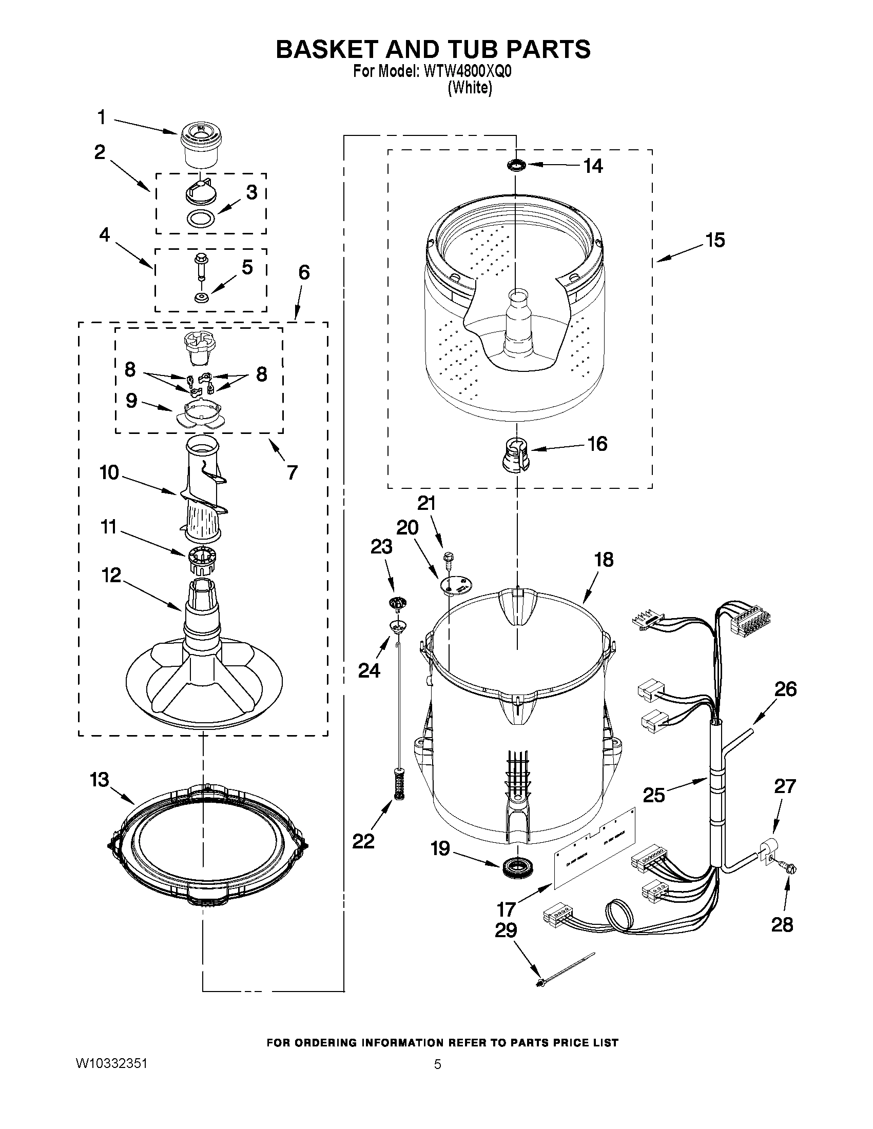 03 - BASKET AND TUB PARTS