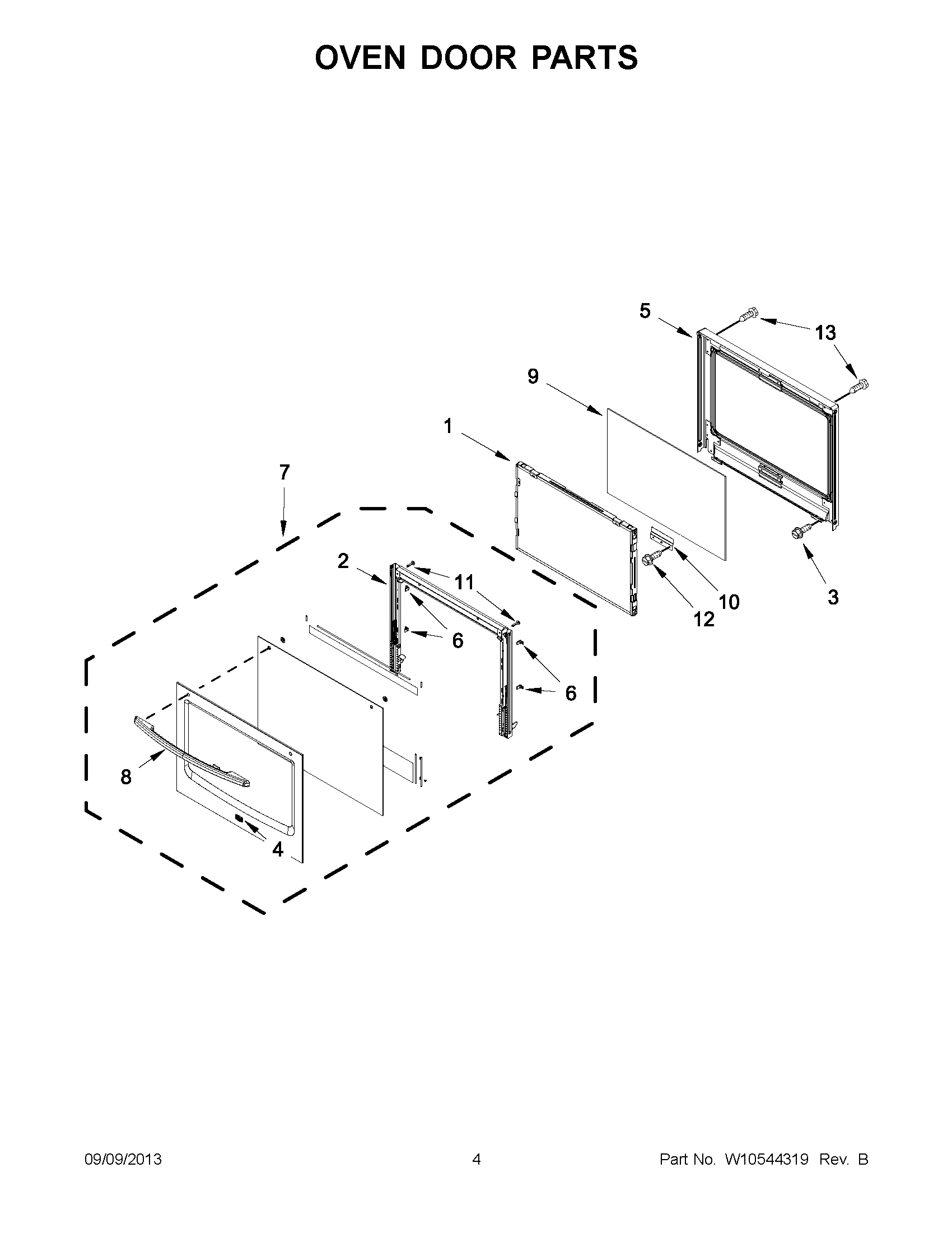 03 - OVEN DOOR PARTS