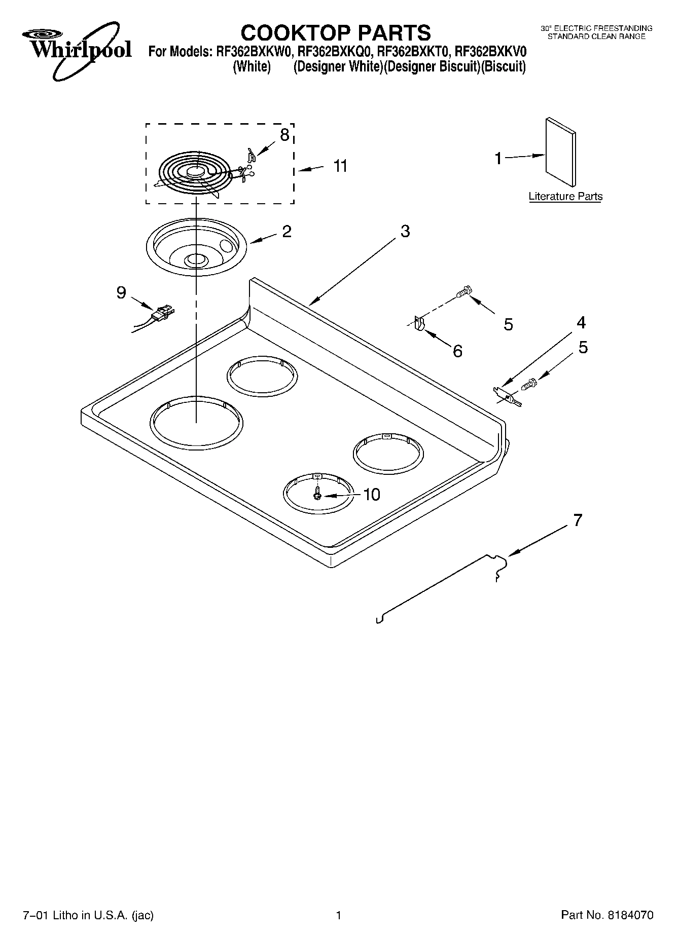 01 - COOKTOP, LITERATURE