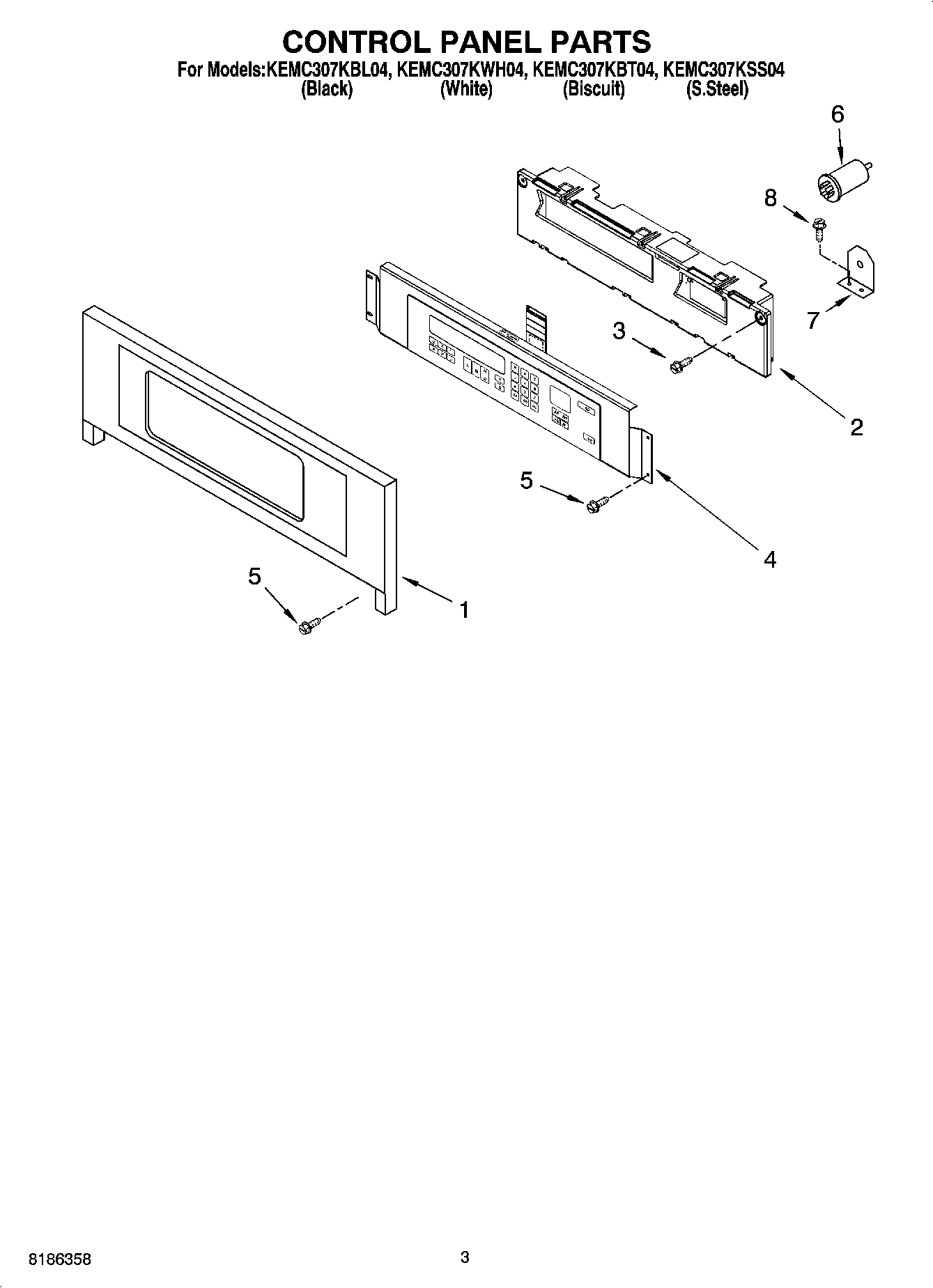 02 - CONTROL PANEL PARTS