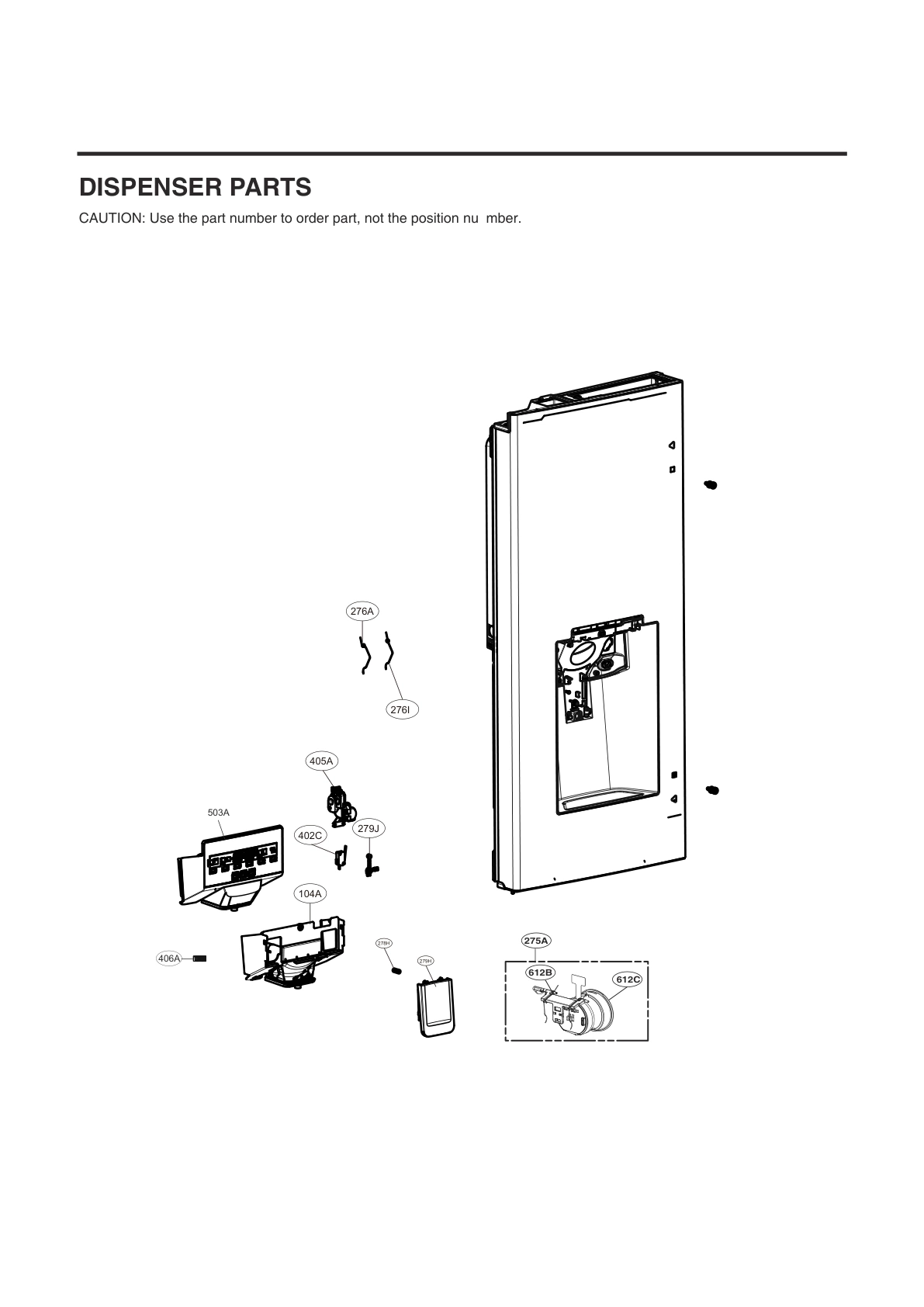 DISPENSER PARTS