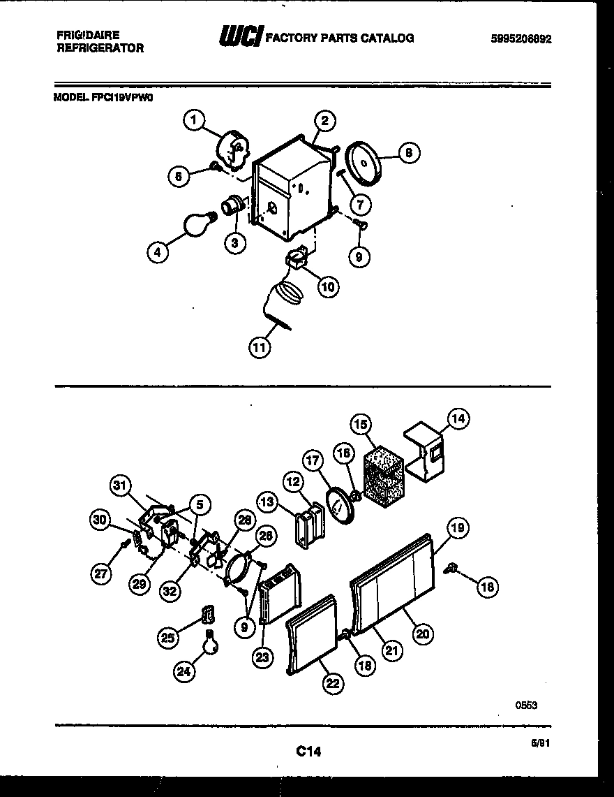 06 - REFRIGERATOR CONTROL ASSEMBLY, DAMP